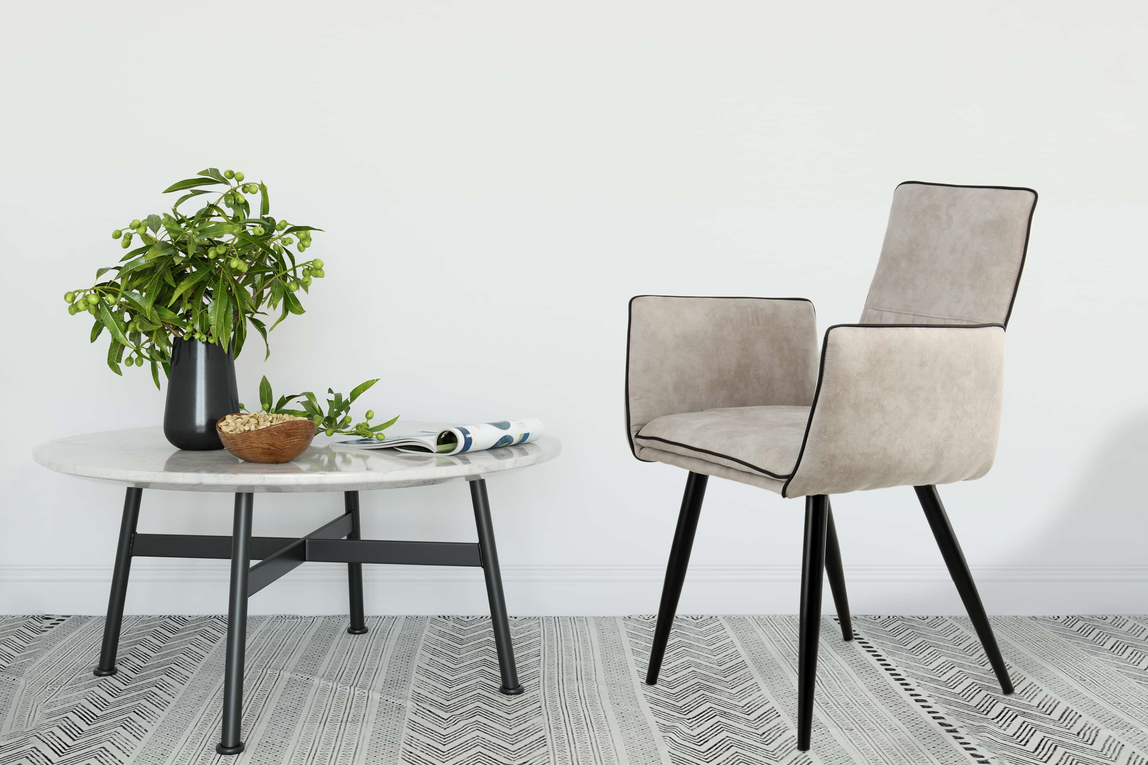 Stuhl Penelope 110 2er-Set Hellgrau Stuhl Penelope 110 2er-Set Hellgrau