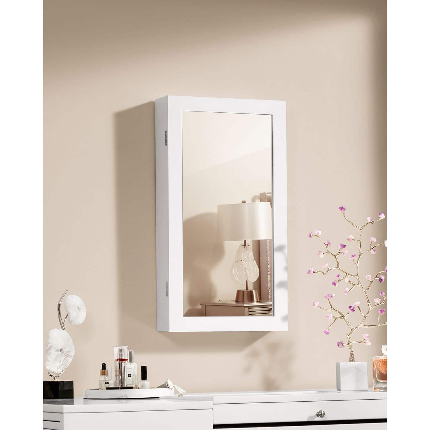Stilvoller Schmuckschrank hängend-B34JBC51W Stilvoller Schmuckschrank hängend-B34JBC51W