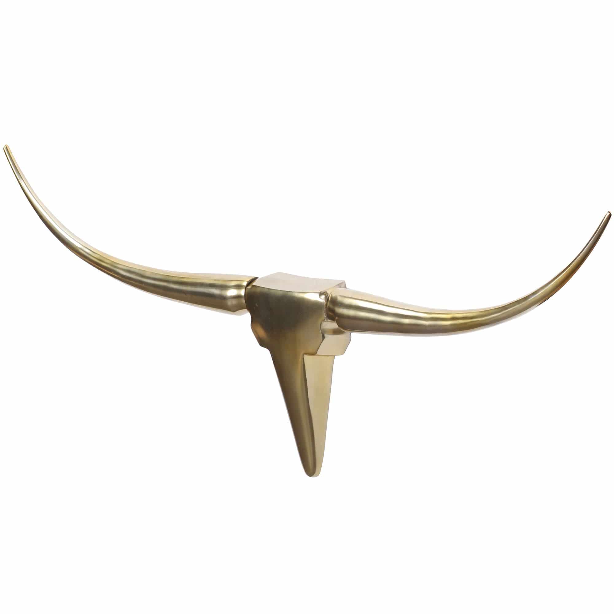 Deko Geweih Bull M WL1.392 Gold 100 cm Aluminium Design Hörner Deko Geweih Bull M WL1.392 Gold 100 cm Aluminium Design Hörner