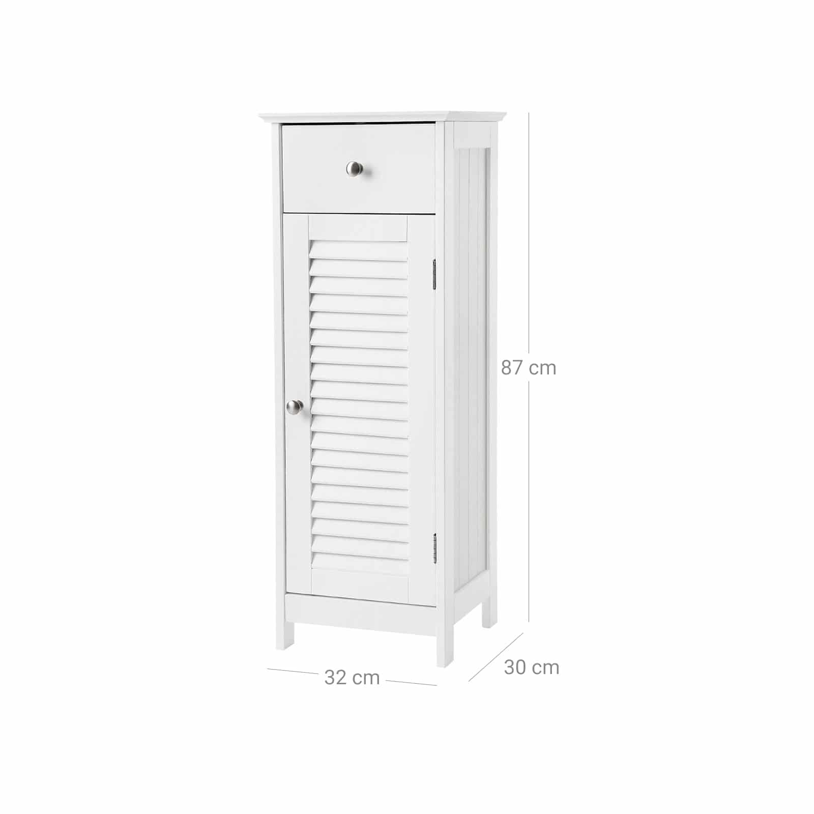 Schmaler-Badschrank-mit-Lamellentuer-BBC43WT-6aQSbk3Yoz3bcE Schmaler Badschrank mit Lamellentür