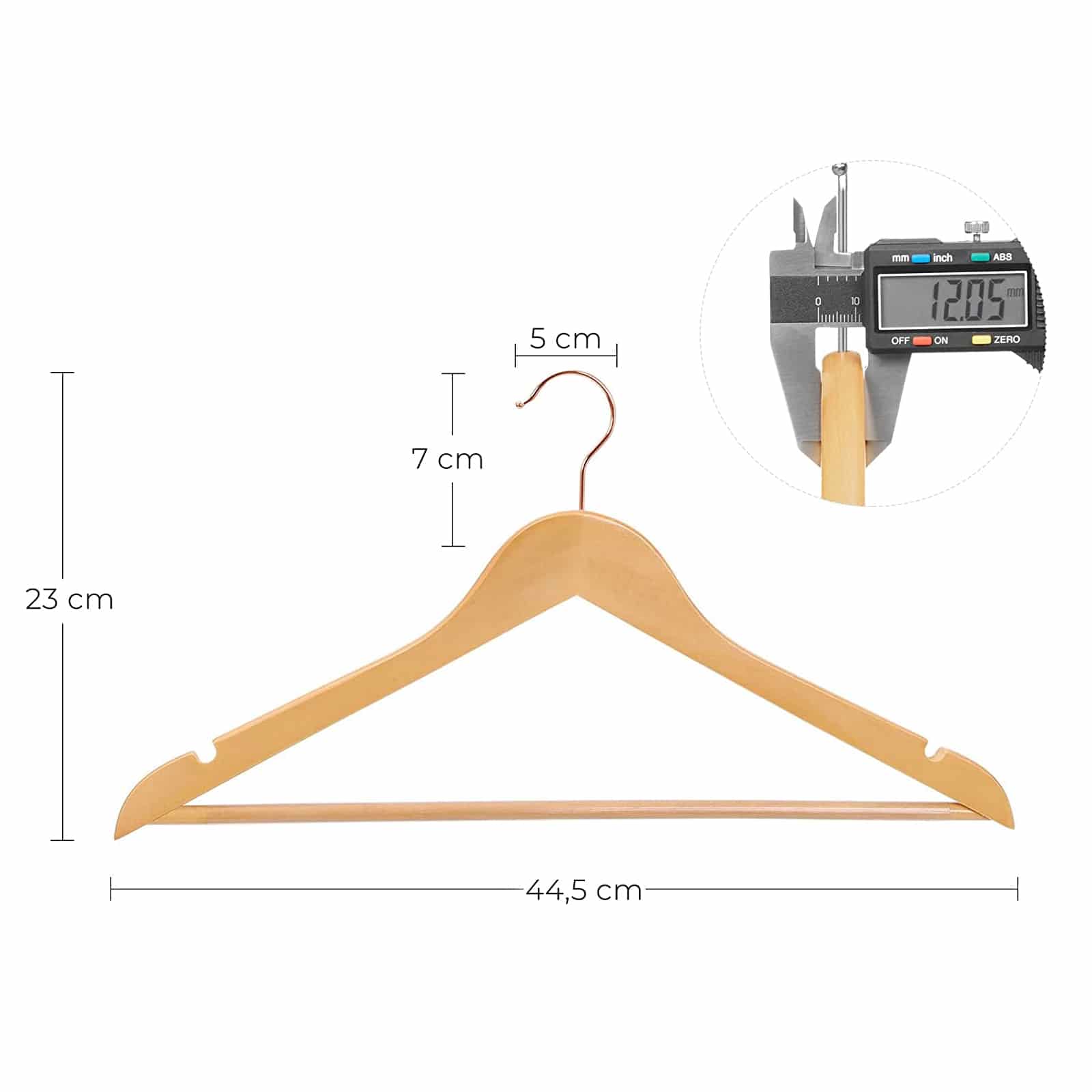 Kleiderbügel aus Holz 20er Set-CRW001N01 Kleiderbügel aus Holz 20er Set-CRW001N01