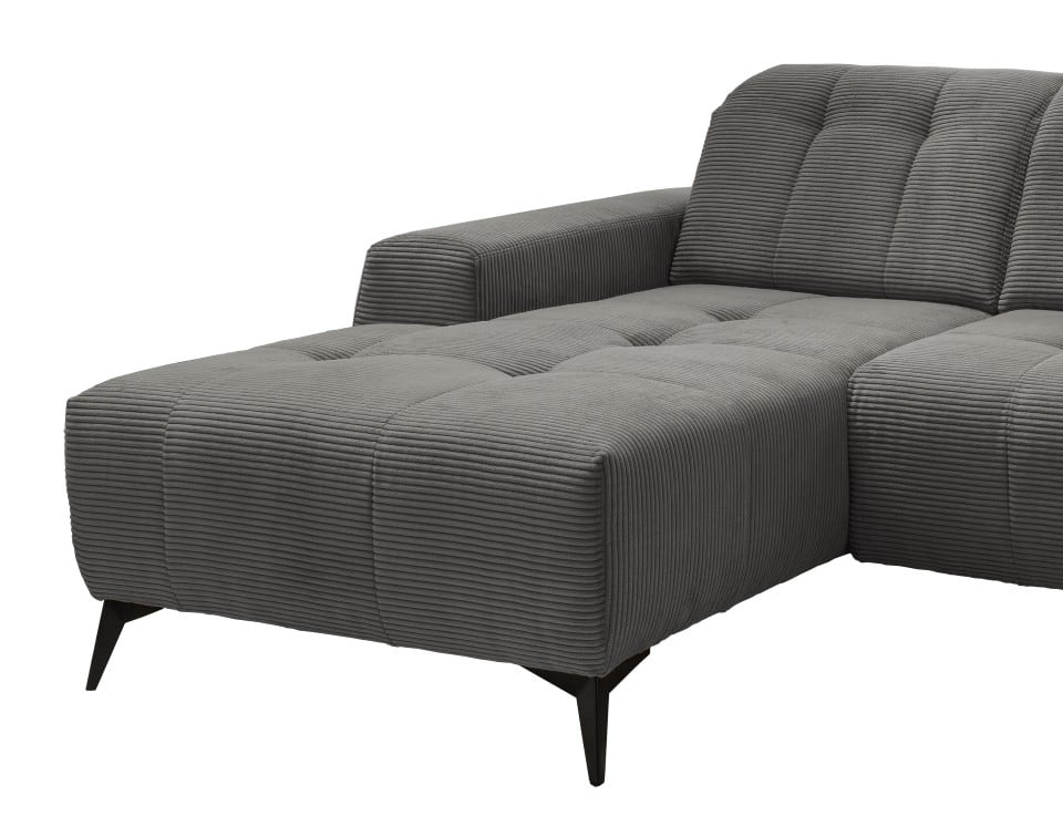 Ecksofa Sano von Benformato - Hochwertiges Cordsofa mit Elektrofunktion und verstellbaren Kopflehnen Ecksofa Sano von Benformato - Hochwertiges Cordsofa mit Elektrofunktion und verstellbaren Kopflehnen