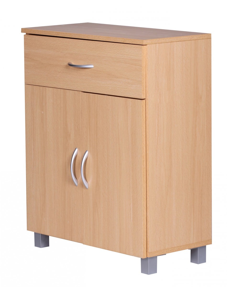 35977-WOHNLING-Sideboard-Buche-60-x-75-cm-WL1-335-WL1-_3 Sideboard Buche WL1.335 60x75x30cm Kommode mit Schublade und Türen