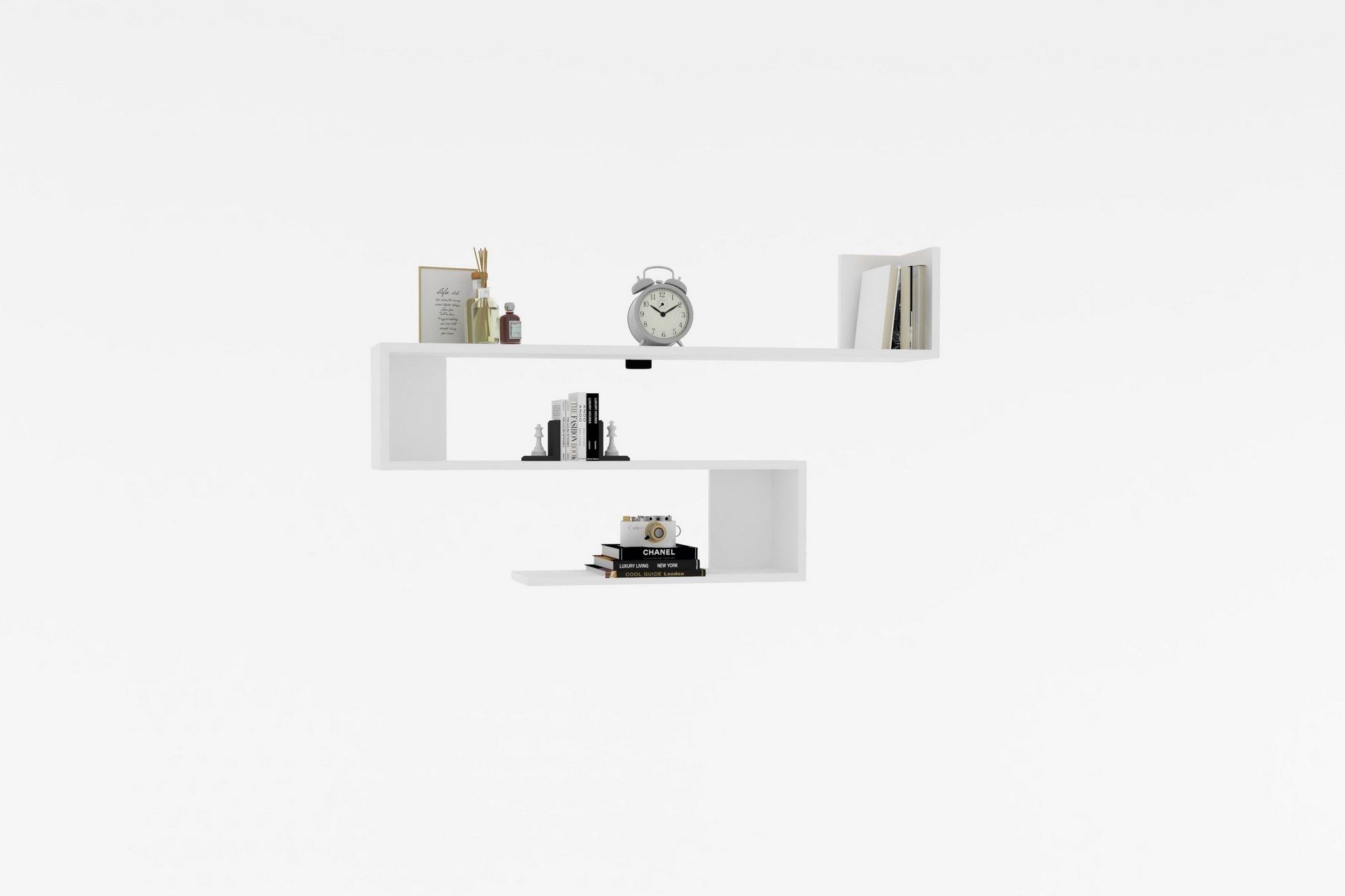 Penne - weiß - Wandregal