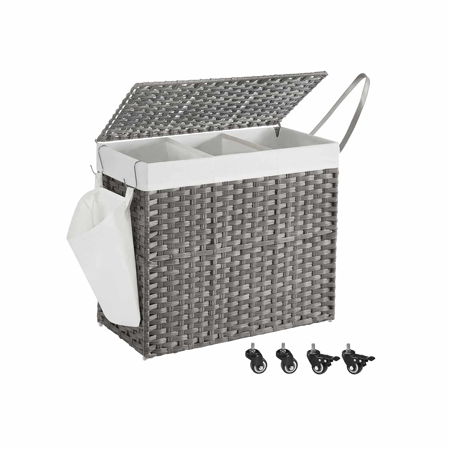 Wäschesammler mit 3 Fächern