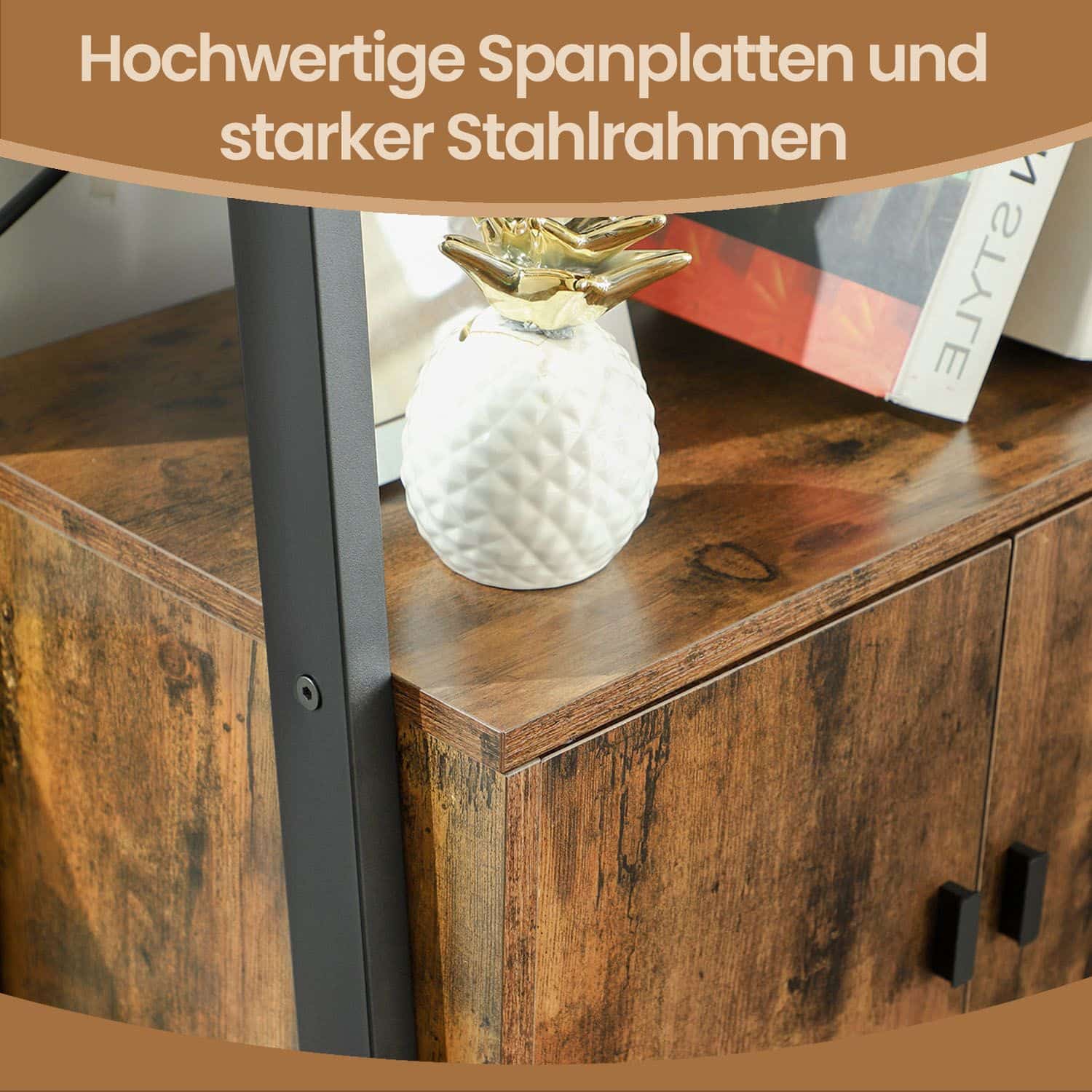 Industrie-Design Standregal 4 Ablagen Industrie-Design Standregal 4 Ablagen