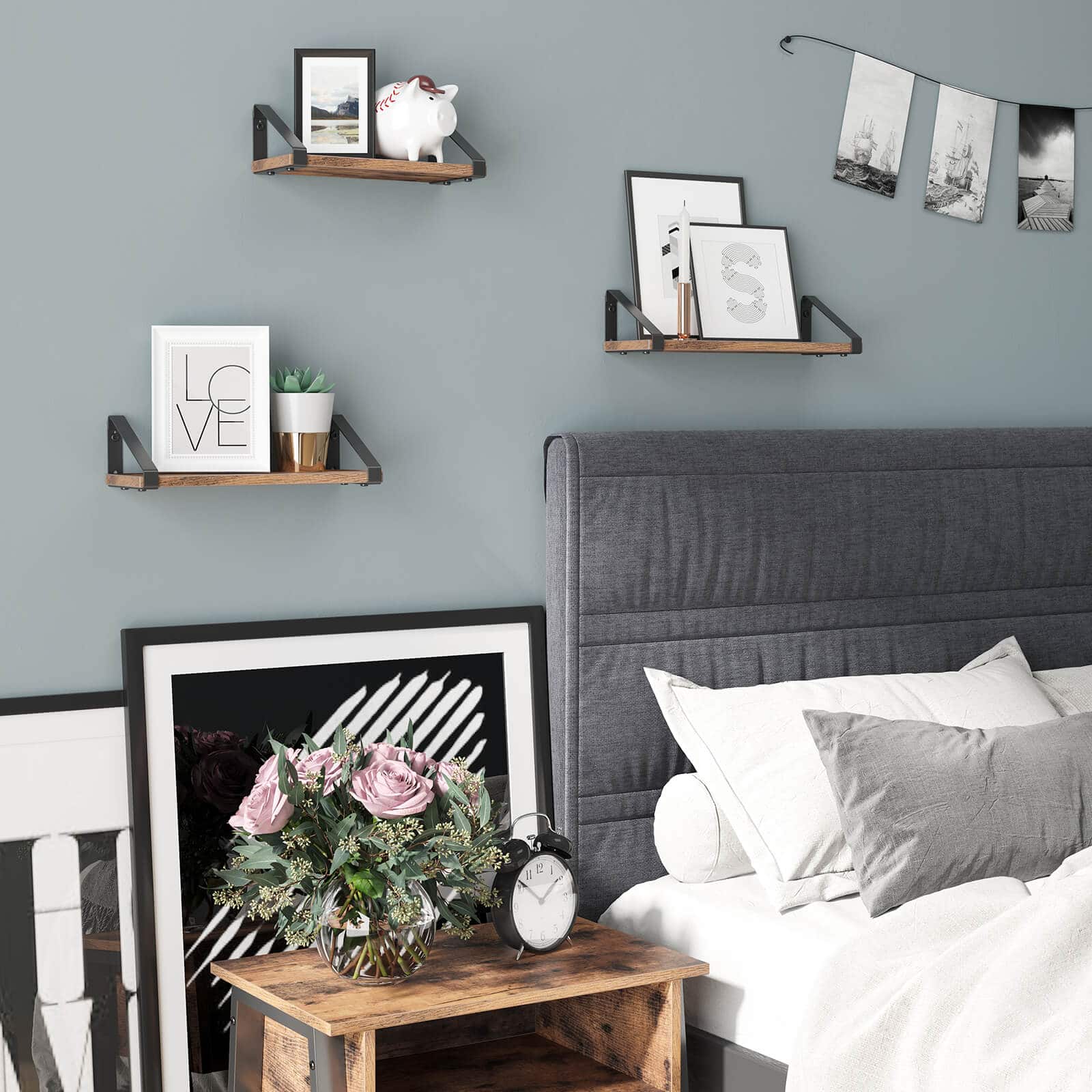 Industrie-Look Wandregale 3er Set-B34LWS33BX Industrie-Look Wandregale 3er Set-B34LWS33BX