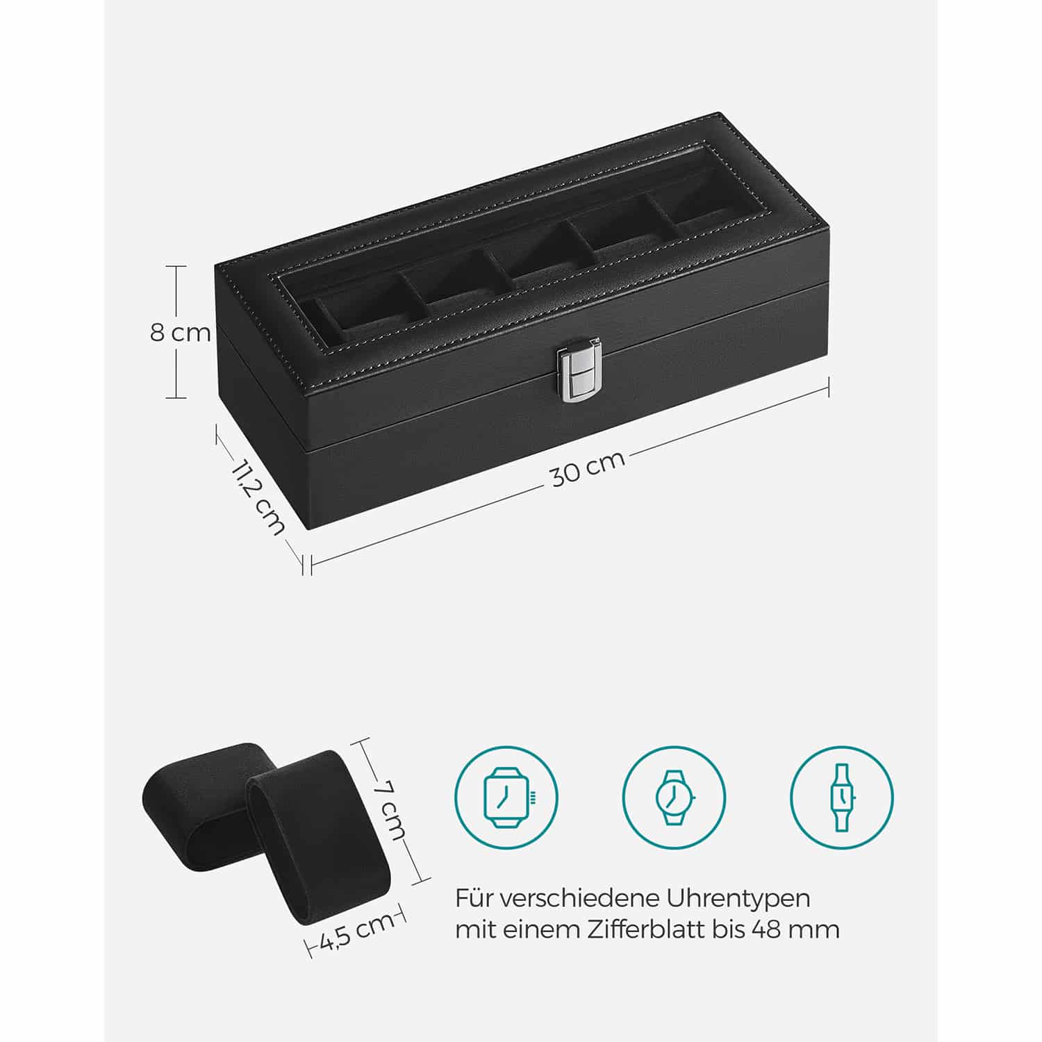 Uhrenbox für 6 Uhren-JWB06B01