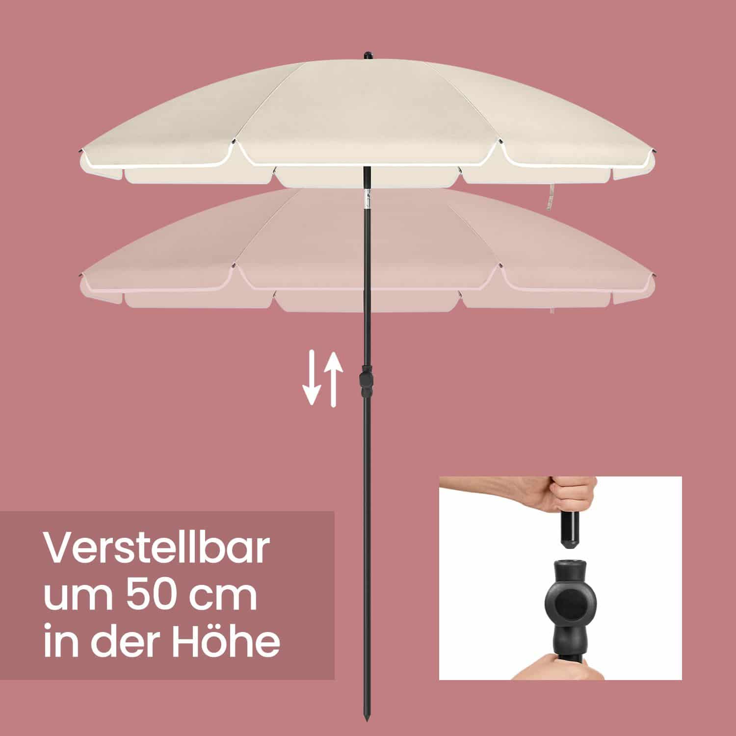 Sonnenschirm 160 cm, Sonnenschutz, UPF 50+ Sonnenschirm 160 cm, Sonnenschutz, UPF 50+