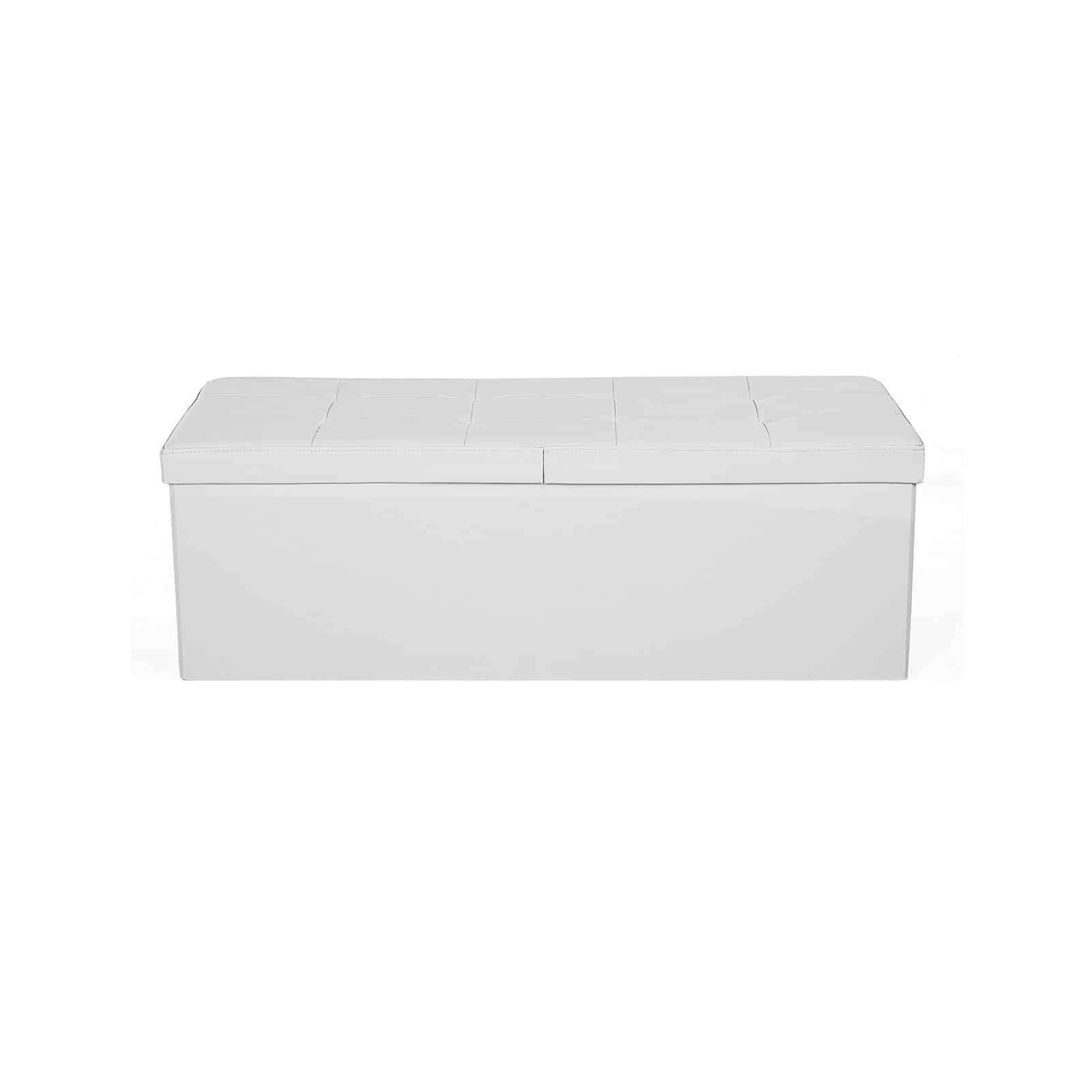 Sitzbank mit Klappdeckel 110 cm Weiß-LSF75WT Sitzbank mit Klappdeckel 110 cm Weiß-LSF75WT