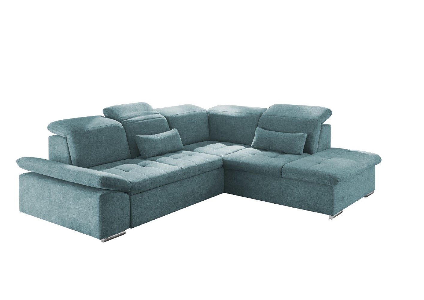 Ecksofa mit Schlaffunktion Wayne – verstellbaren Kopf- und Rückenlehnen