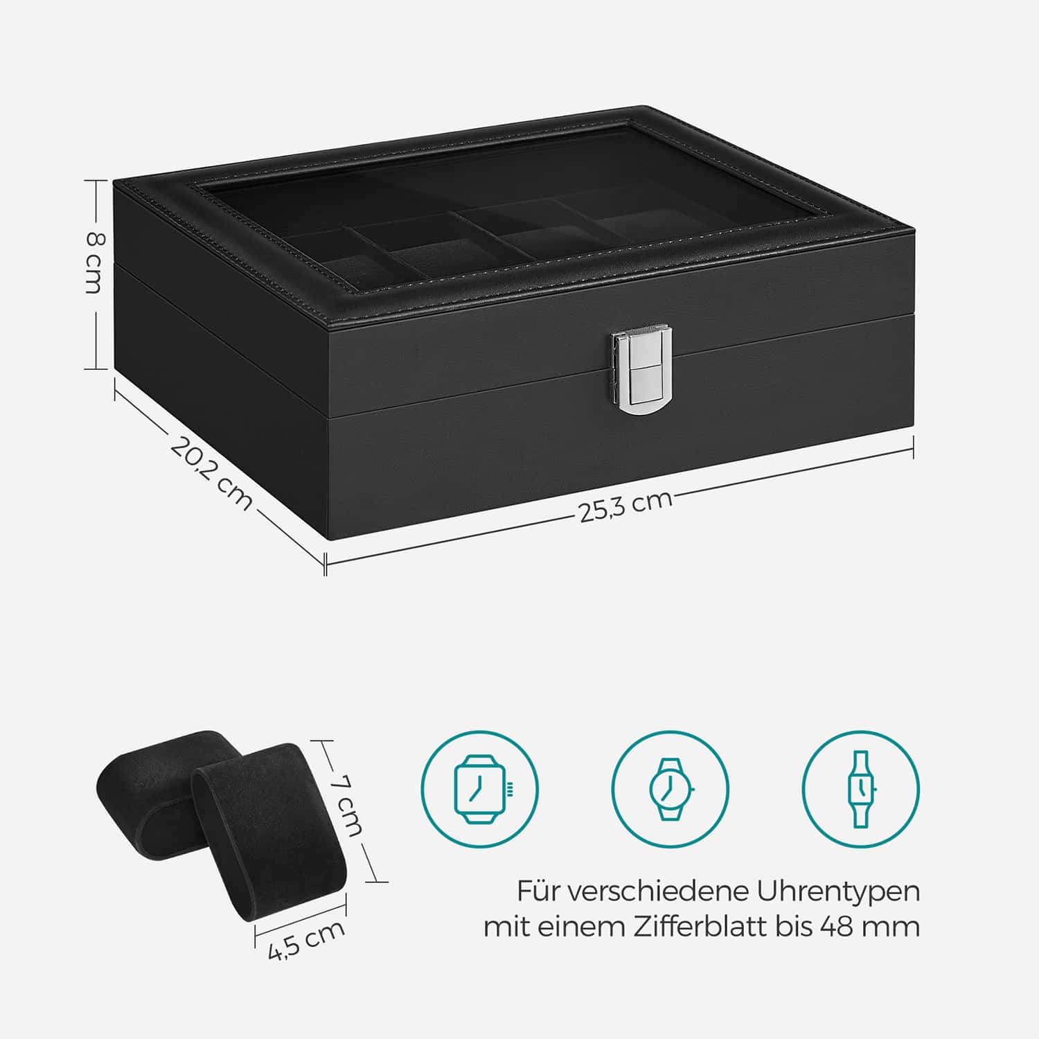 Uhrenbox für 10 Uhren-JWB010B02 Uhrenbox für 10 Uhren-JWB010B02
