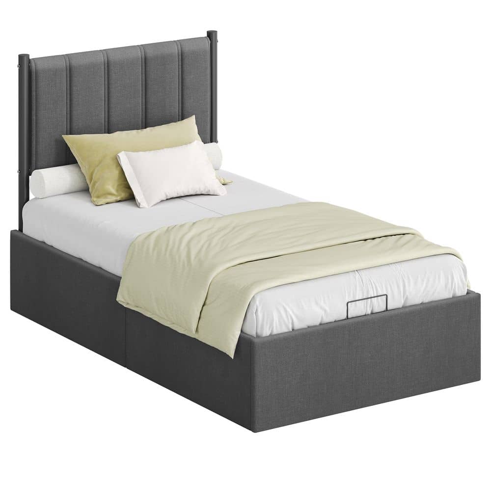 Bettgestell, 90 x 200 cm, hochklappbar Lattenrost Bettgestell, 90 x 200 cm, hochklappbar Lattenrost