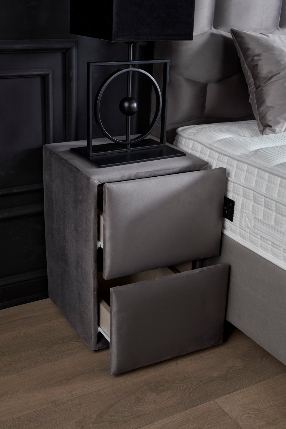 palermo-grey-9 ABC Bedding Grau Boxspringbett: Genießen Sie entspannte Nächte