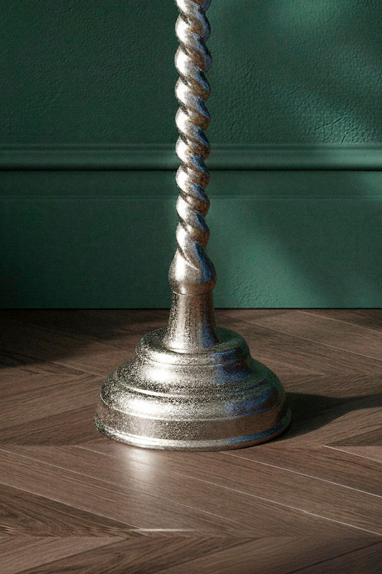 Beistelltisch Aluminium 28cm - Kleiner runder Anstelltisch aus Metall silber - Design Wohnzimmertisch - Dekotisch - Couchtisch - Metalltisch Handmade pflegeleicht