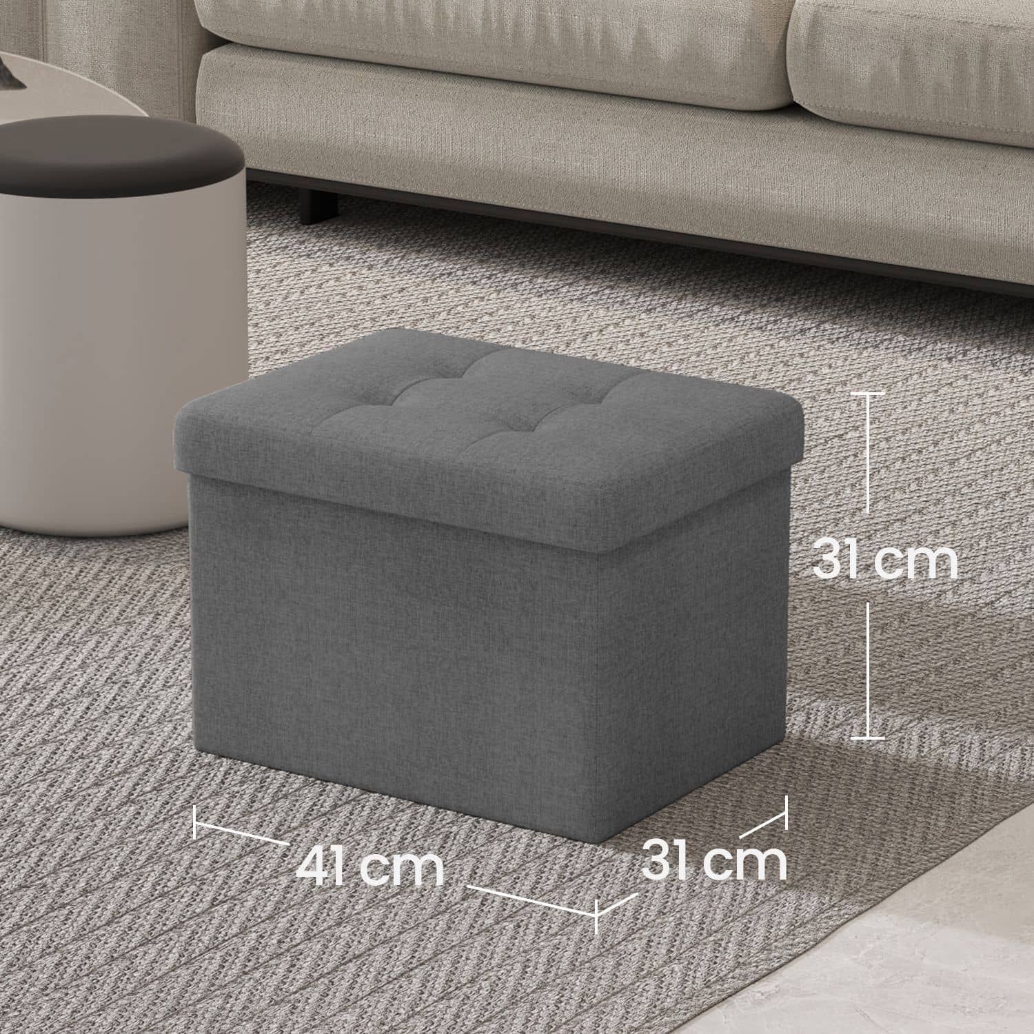 Sitzhocker, Sitzbank mit Stauraum, 31 x 41 cm Sitzhocker, Sitzbank mit Stauraum, 31 x 41 cm