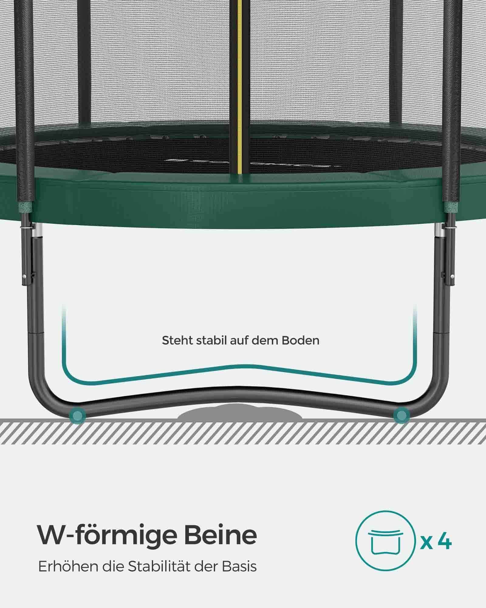 Trampolin groß Ø 366 cm mit Innennetz-B34STR123C01