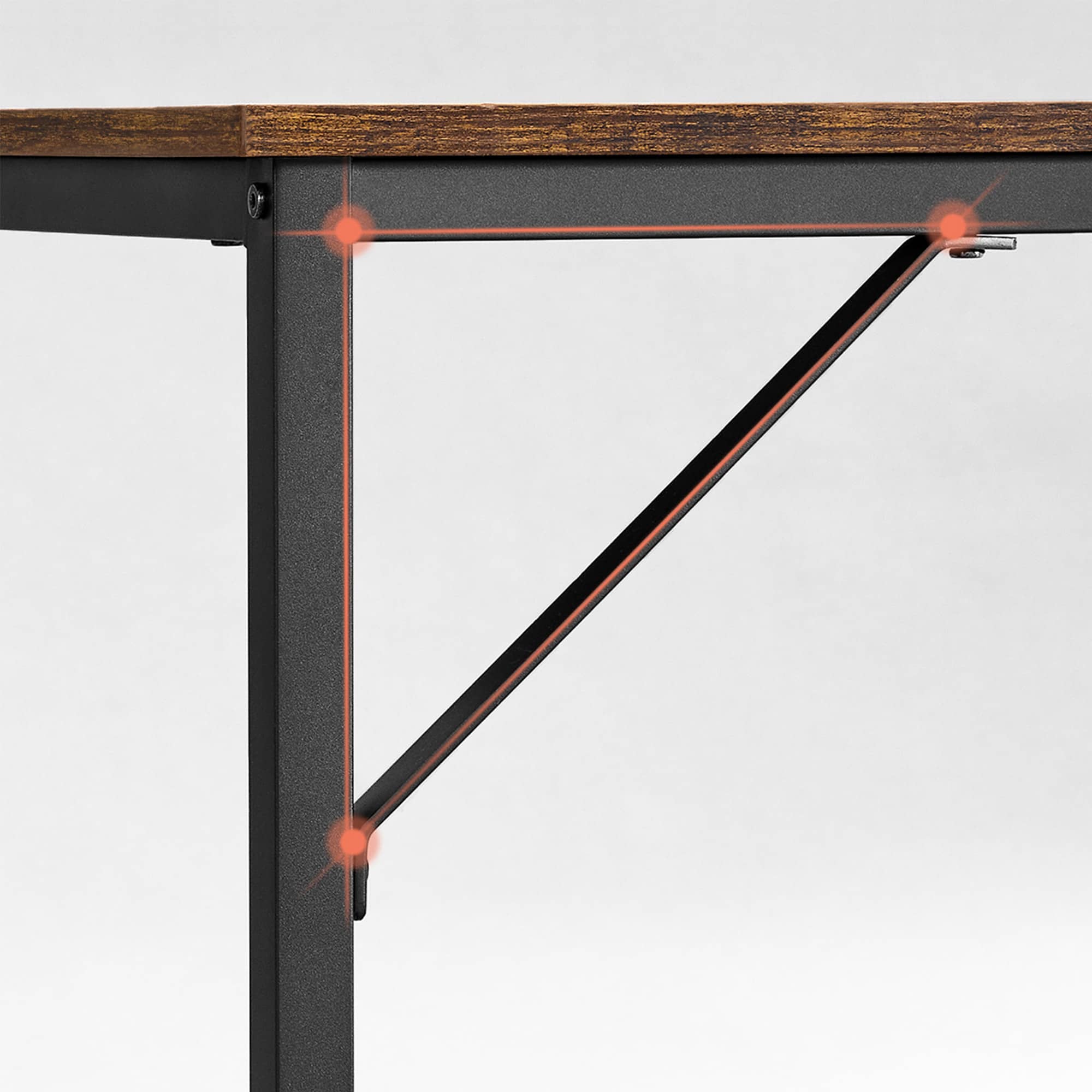 LWD038B01-4 Schmaler Bürotisch im Industrie-Design