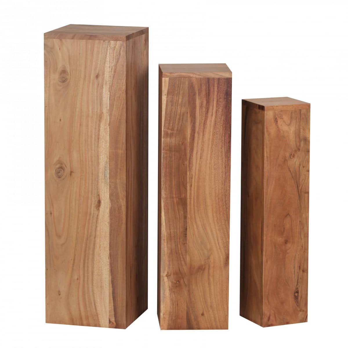 38581-Wohnling-Akazie-Beistelltische-3er-Set-25-x_5 Beistelltisch 3er Set WL1.567 Massivholz 24,5x85x24,5 cm Akazie Tische