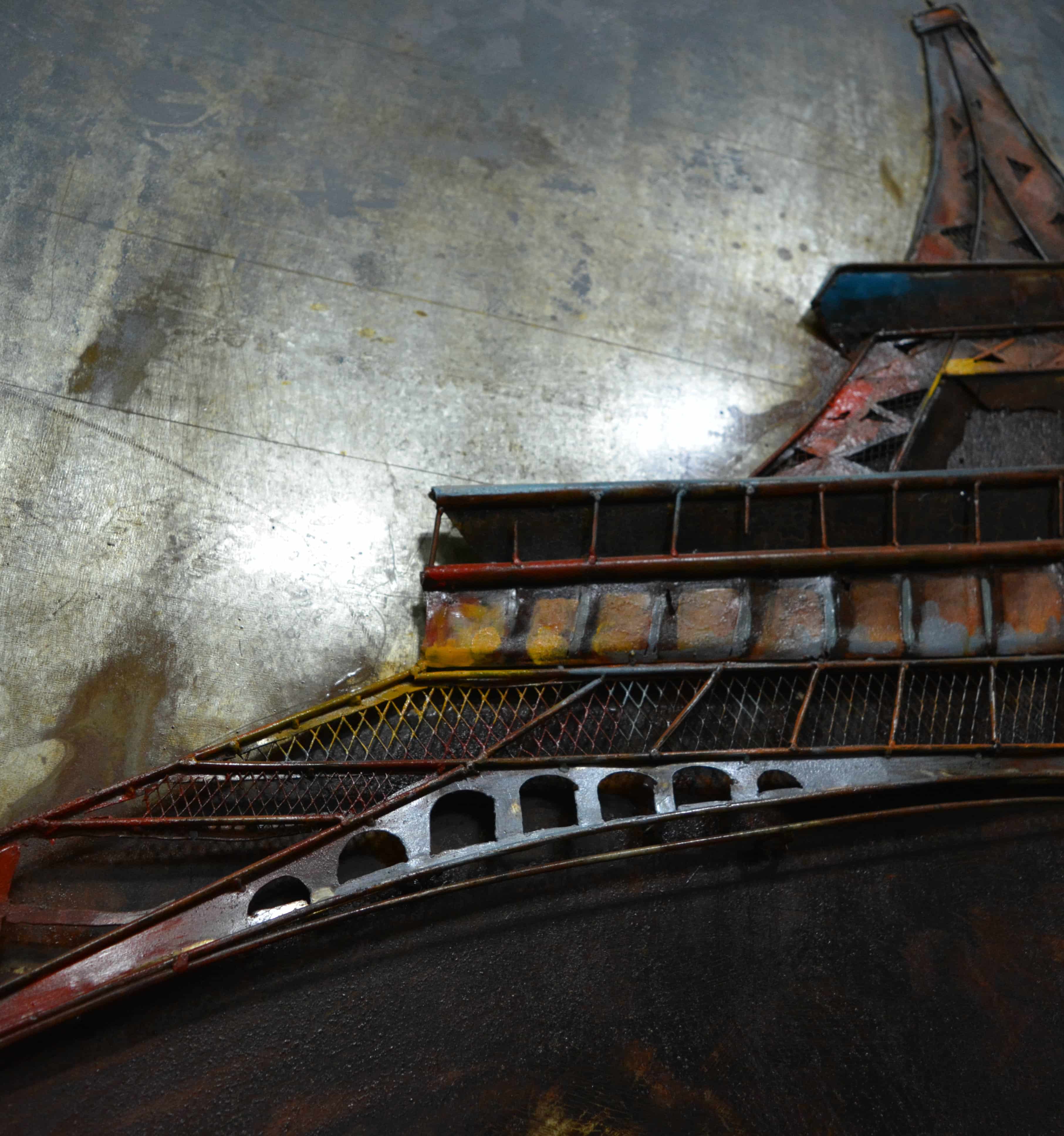 Metall Wandbild Eiffelturm I 80cm x 120cm