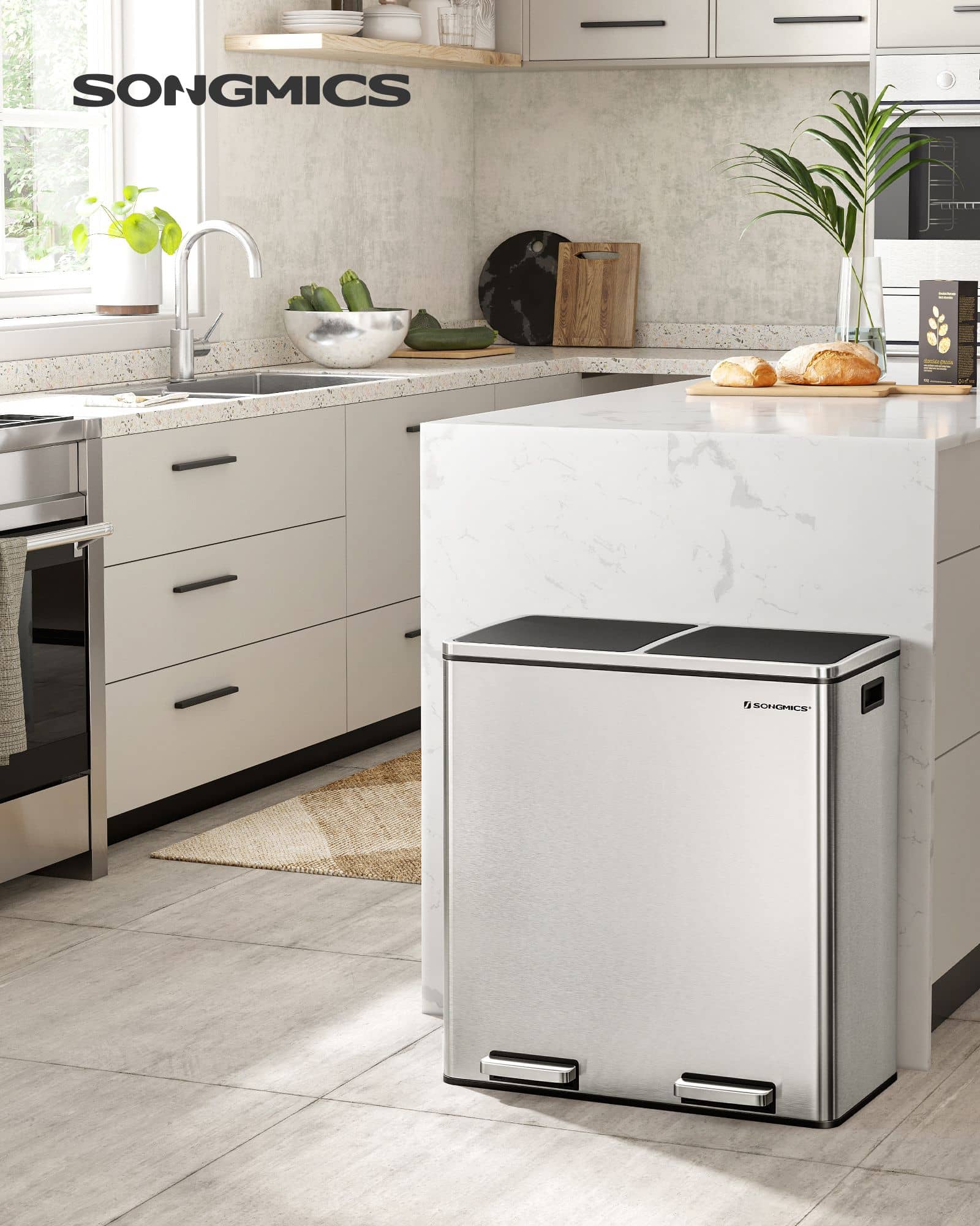 Mülltrenner 60 Liter ( 2 x 30 L)-B34LTB60NL Mülltrenner 60 Liter ( 2 x 30 L)-B34LTB60NL