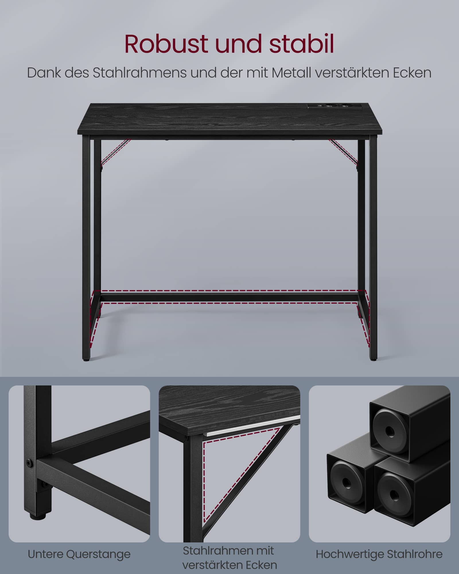 Gaming-Tisch mit LED-Beleuchtung ebenholzschwarz-tintenschwarz Gaming-Tisch mit LED-Beleuchtung ebenholzschwarz-tintenschwarz