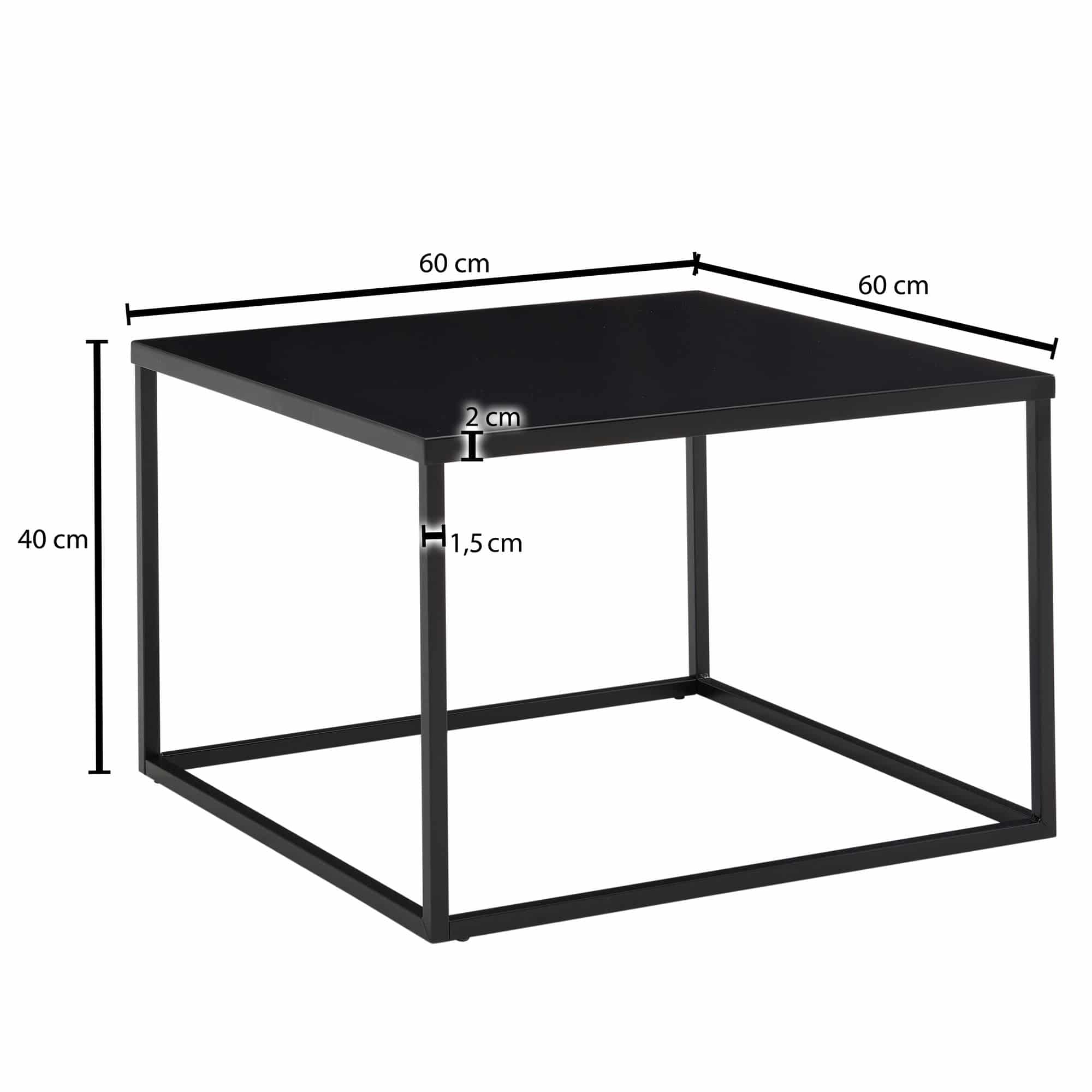 69965-Wohnling-kleiner-Couchtisch-60x60x40-cm-black-WL6-603-WL6-603_2 Couchtisch 60x60x40 cm Metall Wohnzimmertisch Industrial Schwarz