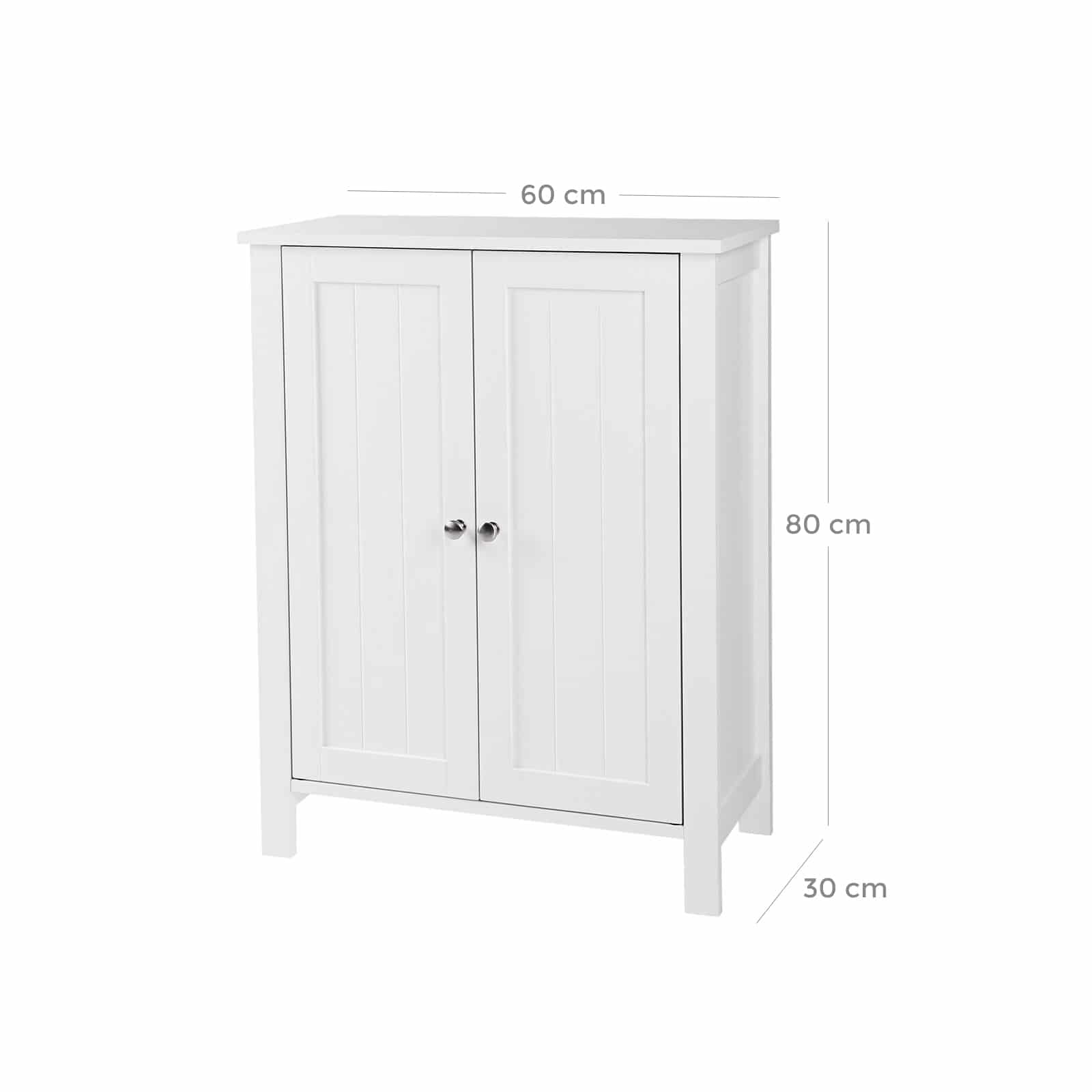 Badezimmerschrank mit Doppeltür-B34BCB60W Badezimmerschrank mit Doppeltür-B34BCB60W