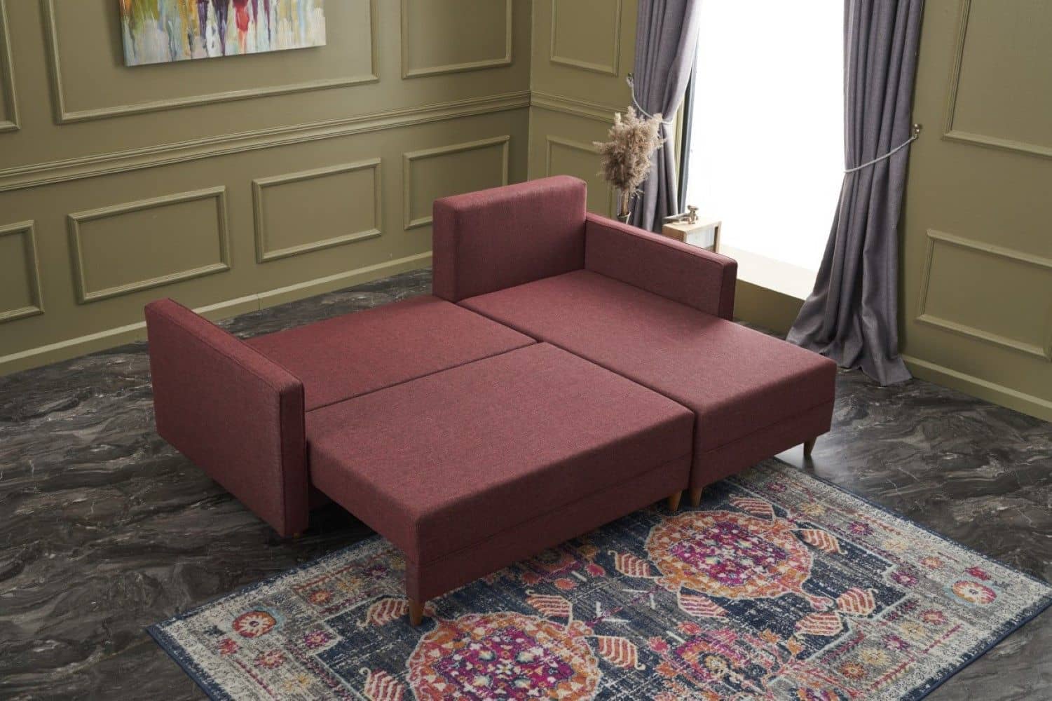 Kleines Ecksofa Aydam - mit Schlaffunktion Kleines Ecksofa Aydam - mit Schlaffunktion