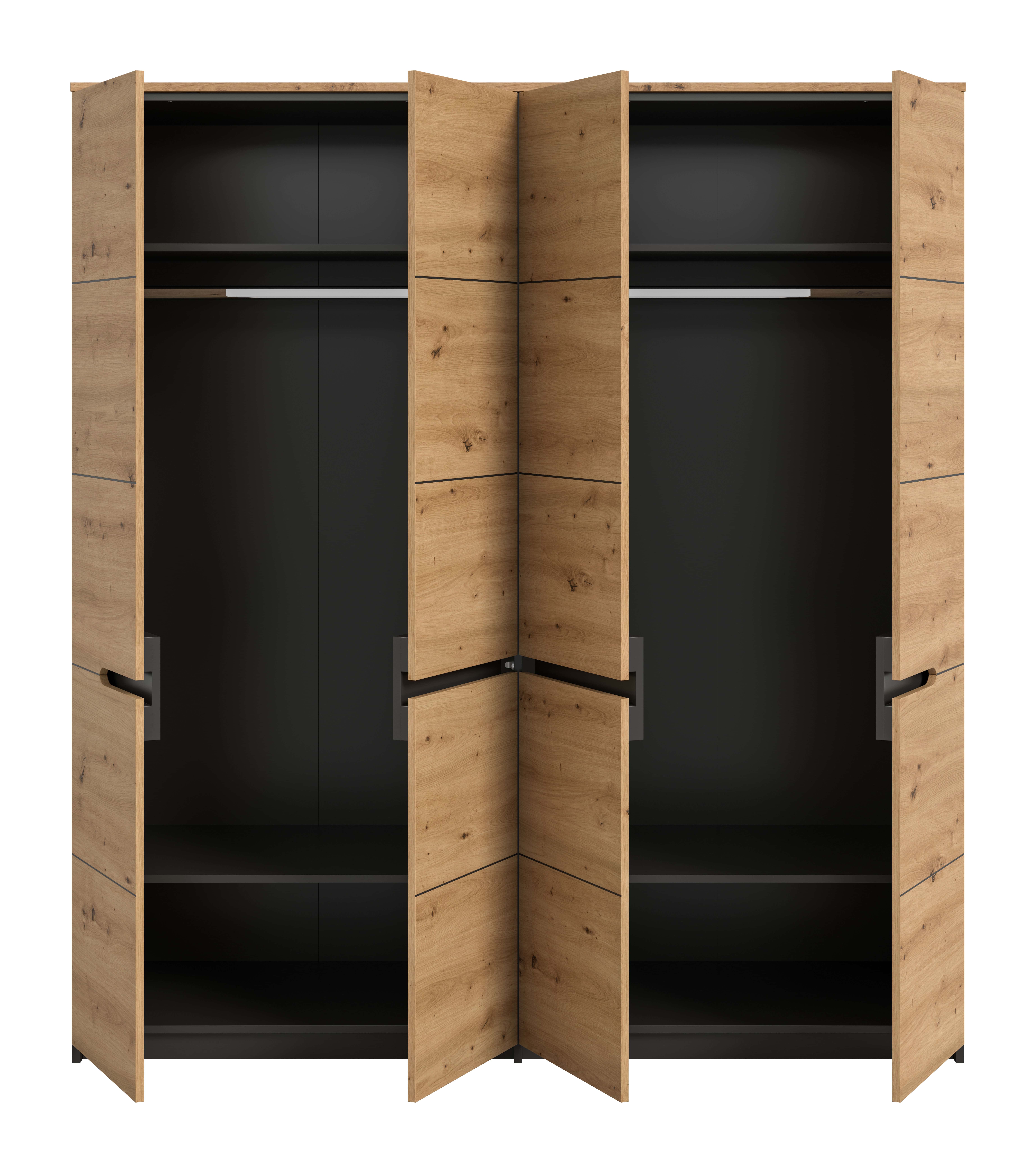 Canu Kleiderschrank 4-türig