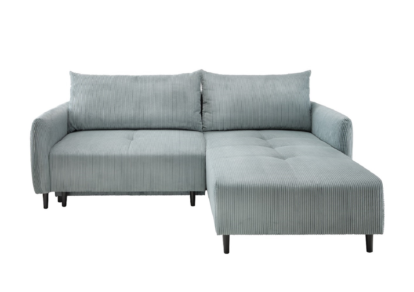 Ecksofa Mara in Cord - Schlaffunktion und Bettkasten – Benformato Ecksofa Mara in Cord - Schlaffunktion und Bettkasten – Benformato