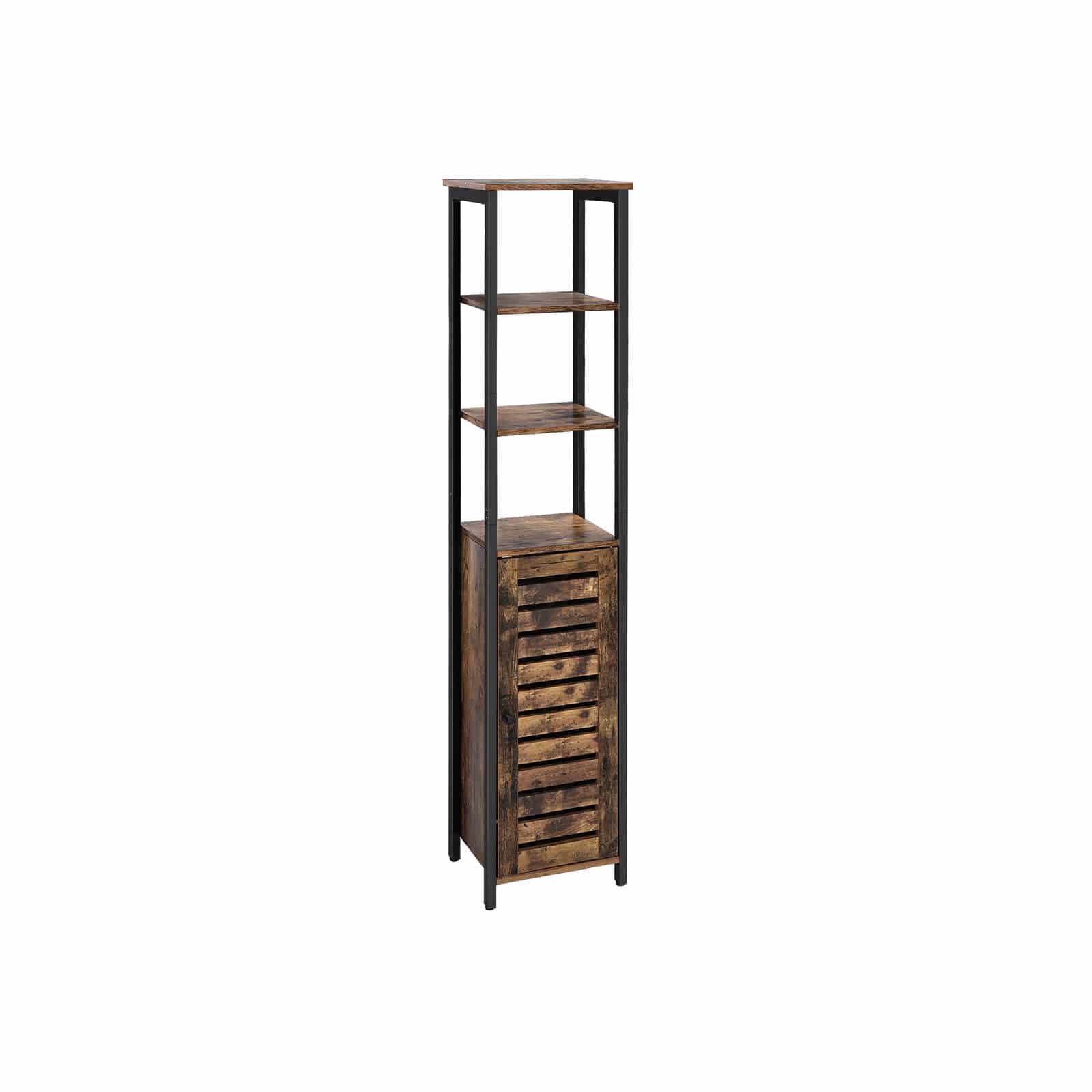 Industriestil-Hochschrank-Lamellentuer-LSC37BX-1 Industriestil Hochschrank Lamellentür