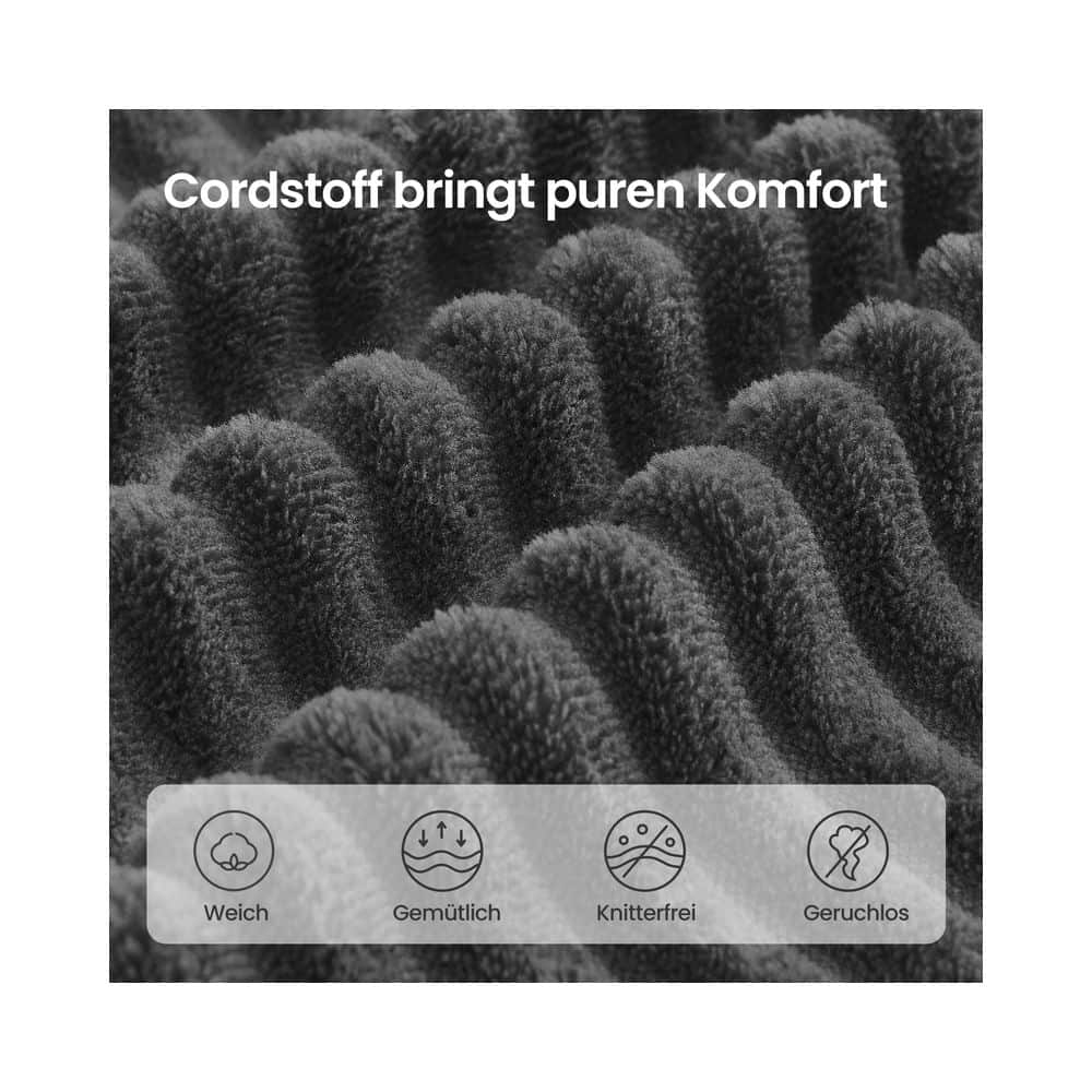 Modulares Ecksofa 244 cm mit großer Chaiselongue rechts schiefergrau Modulares Ecksofa 244 cm mit großer Chaiselongue rechts schiefergrau