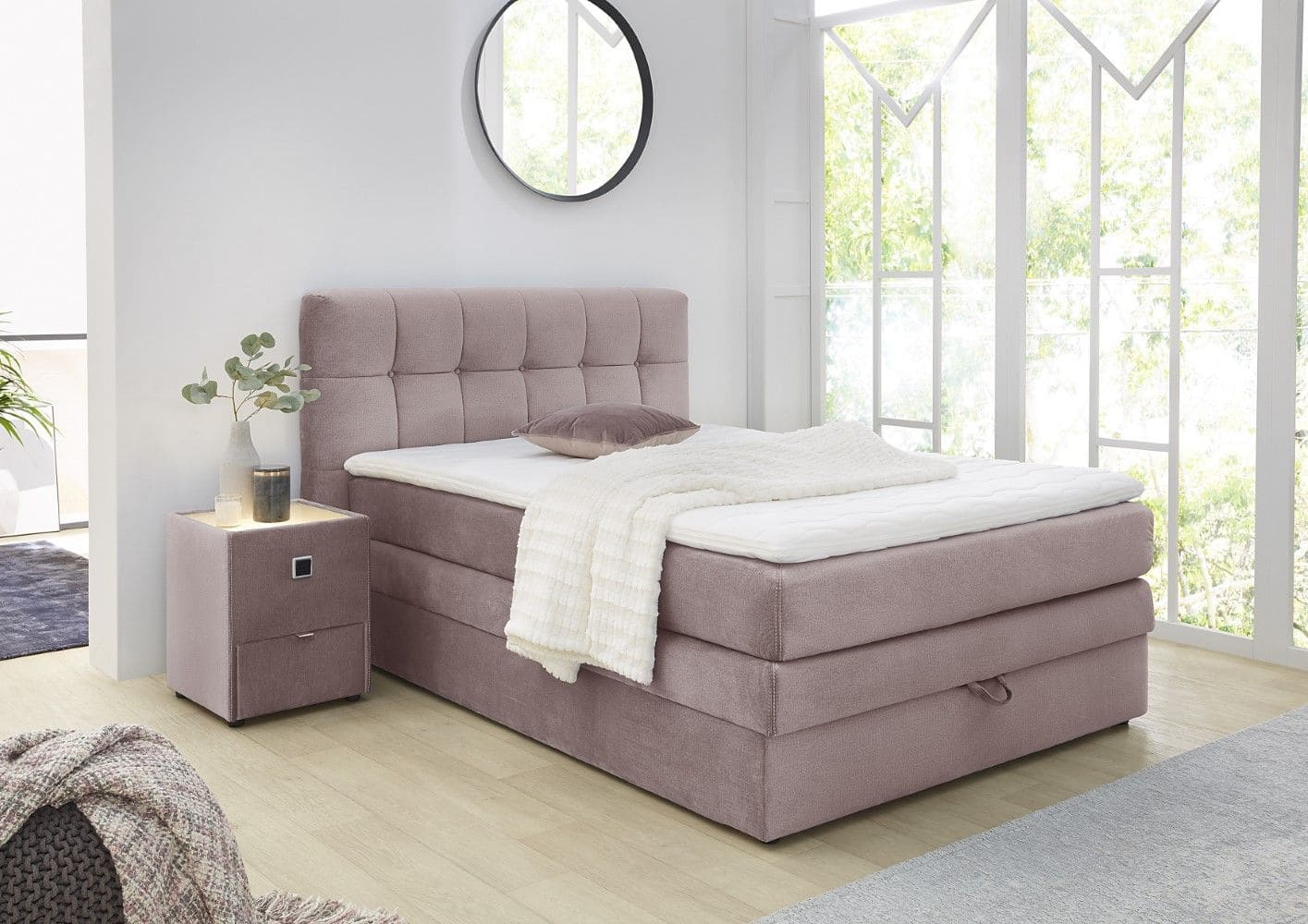 Boxspringbett Amy 140x200 & 180x200 mit Bettkasten – Jockenhöfer Boxspringbett Amy 140x200 & 180x200 mit Bettkasten – Jockenhöfer