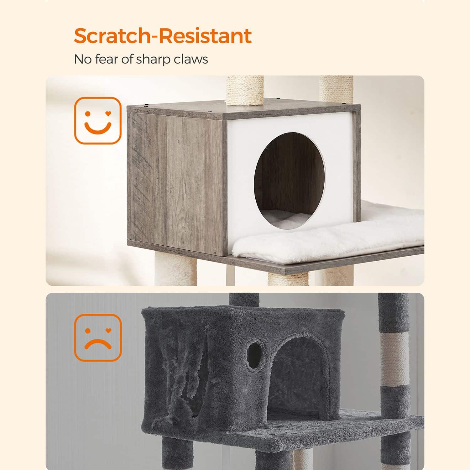 Katzenbaum 138 cm mit Plattformen-B34PCT164G01