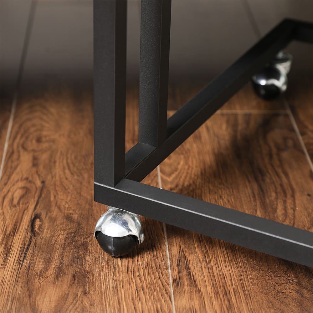 ULNT050B02-6BI7AKv0d6Gd8c Sofatisch mit Rollen Greige-Schwarz