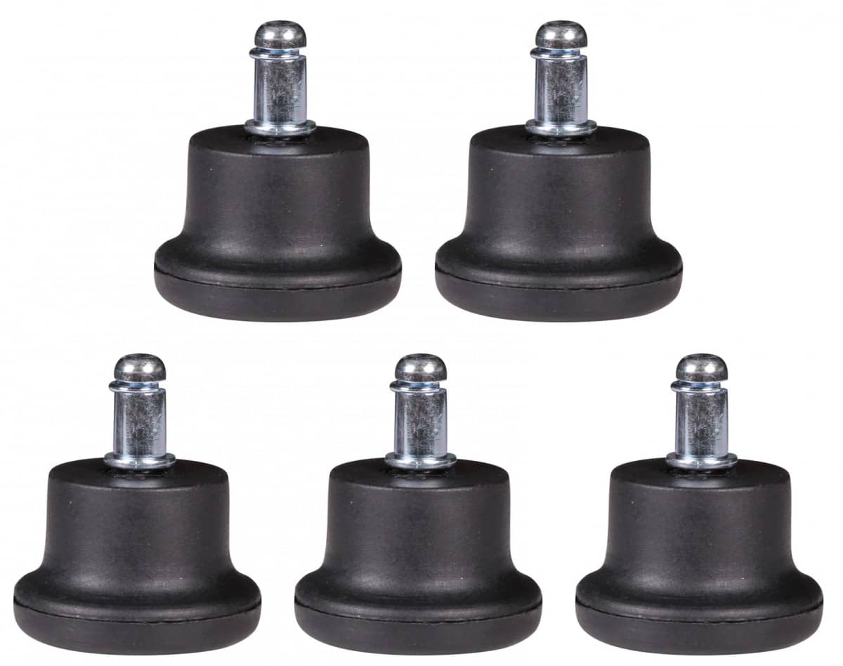 35944-Amstyle-5er-Set-Bodengleiter-Fussgleiter-fuer-_3nhopQe6cfV9sk 5er Set Design Kunststoff Bodengleiter / Fußgleiter für Bürostuhl rund Schwarz 11 mm