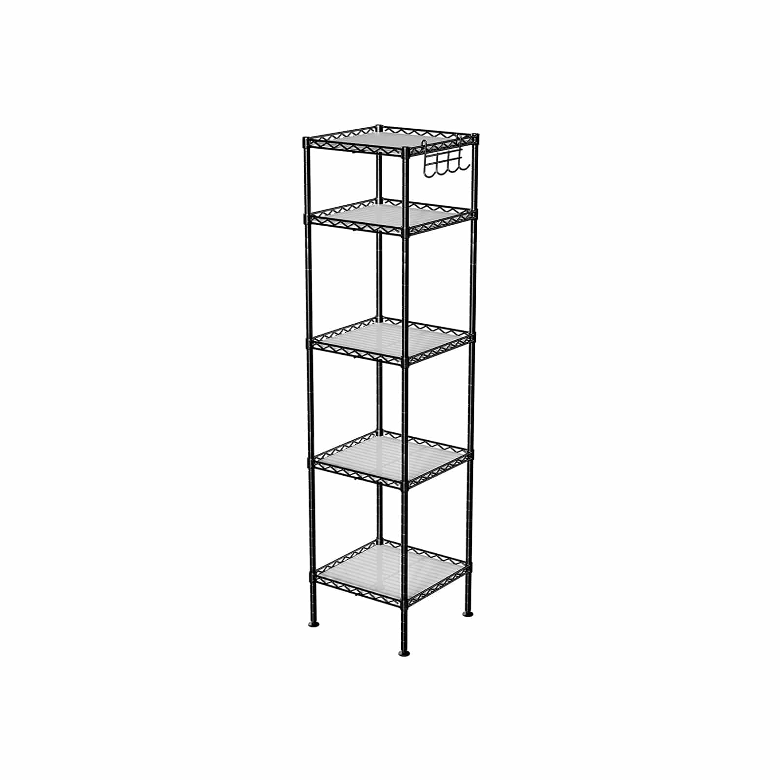Standregal aus Metall Schwarz Standregal aus Metall Schwarz
