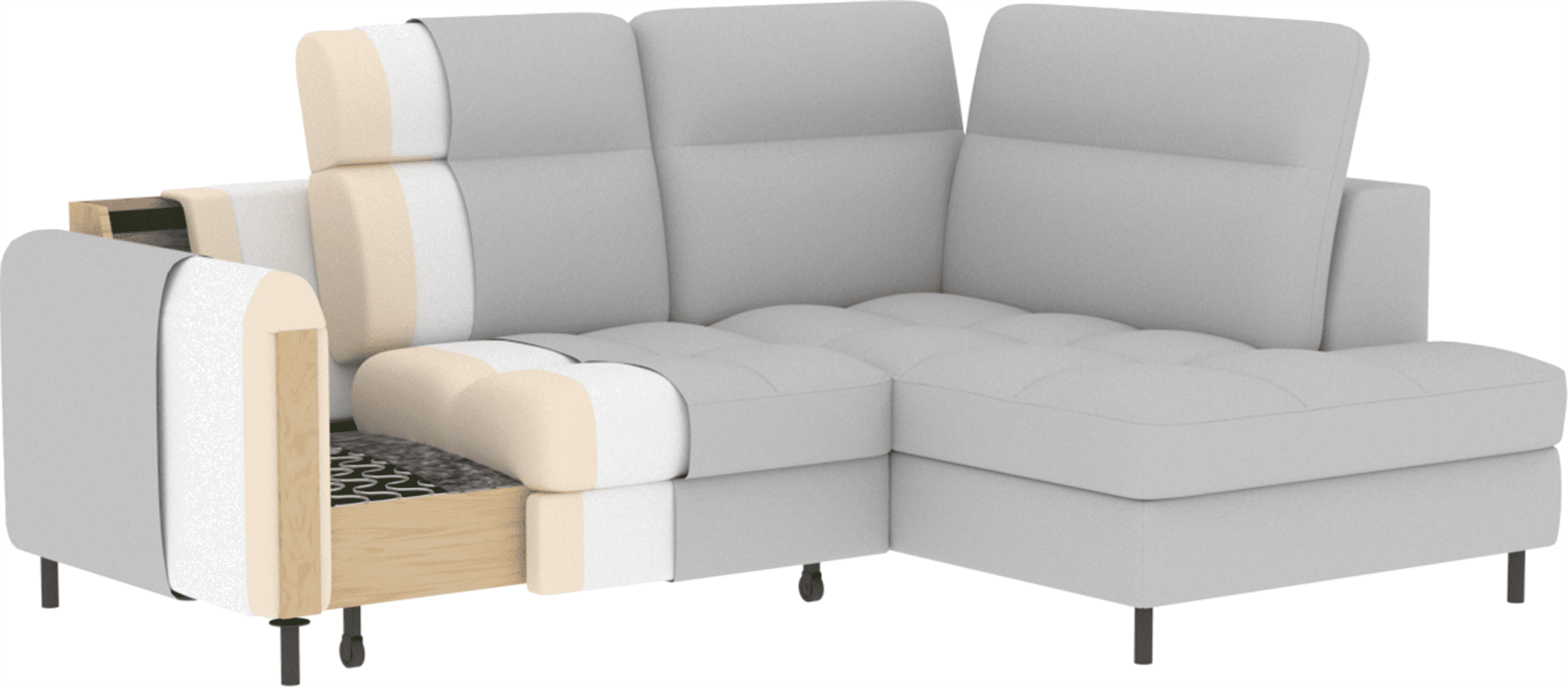 Ecksofa Barea mit Schlaffunktion – Eltap Manhattan Stoff modern Ecksofa Barea mit Schlaffunktion – Eltap Manhattan Stoff modern