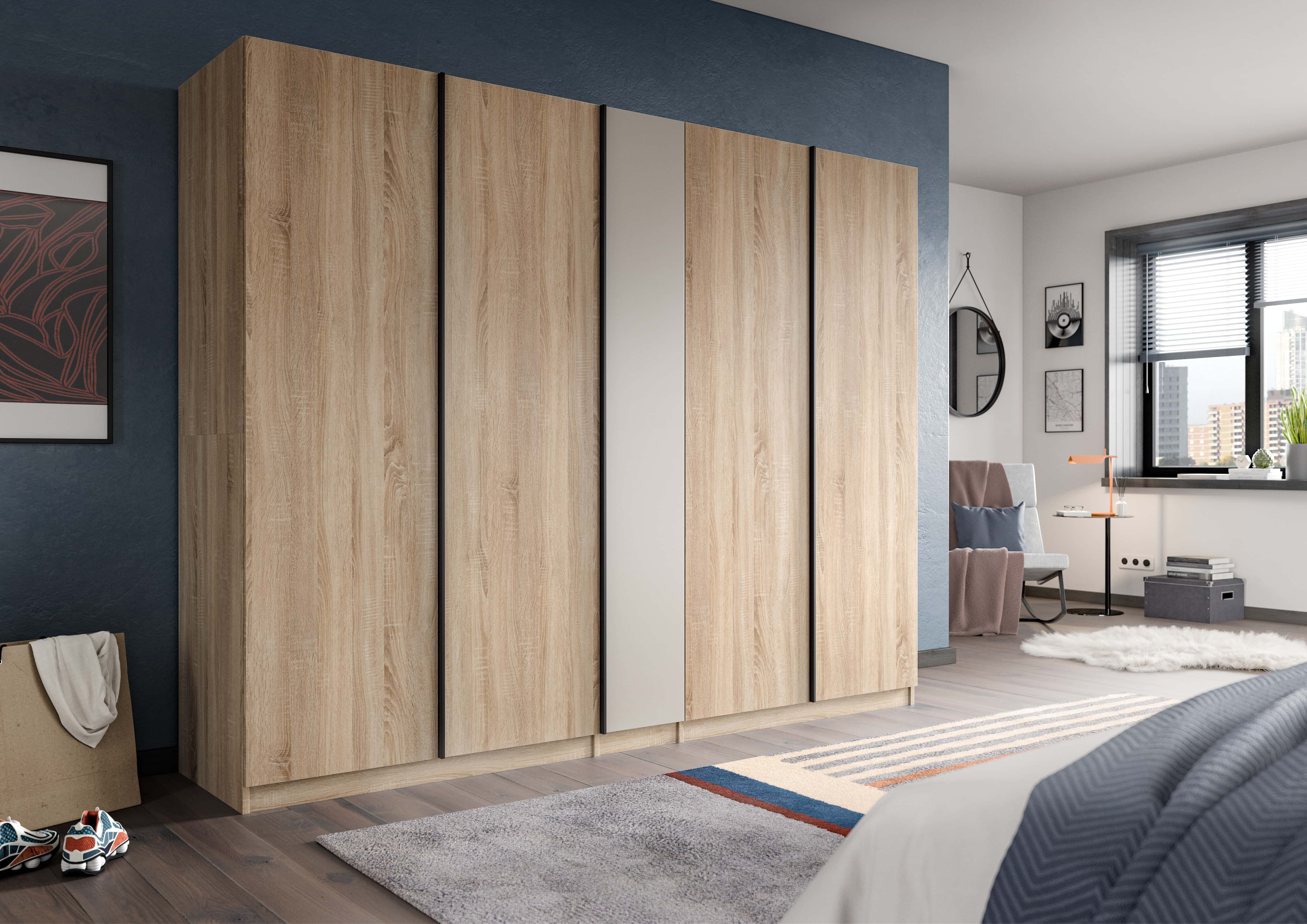 Oakland Kleiderschrank 5-türig