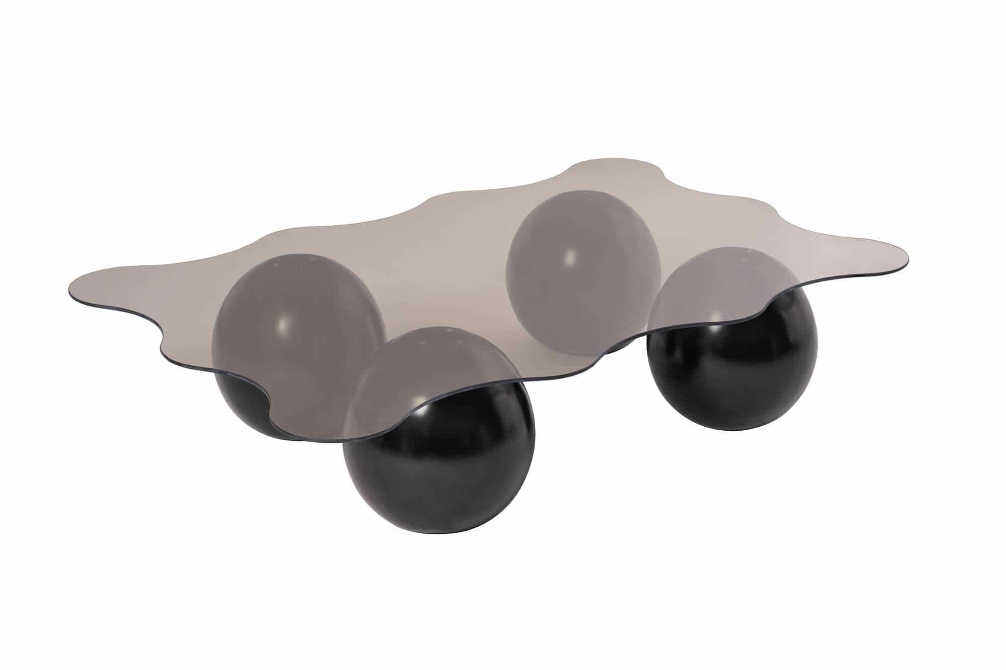 Noxa - schwarz, grau - Couchtisch