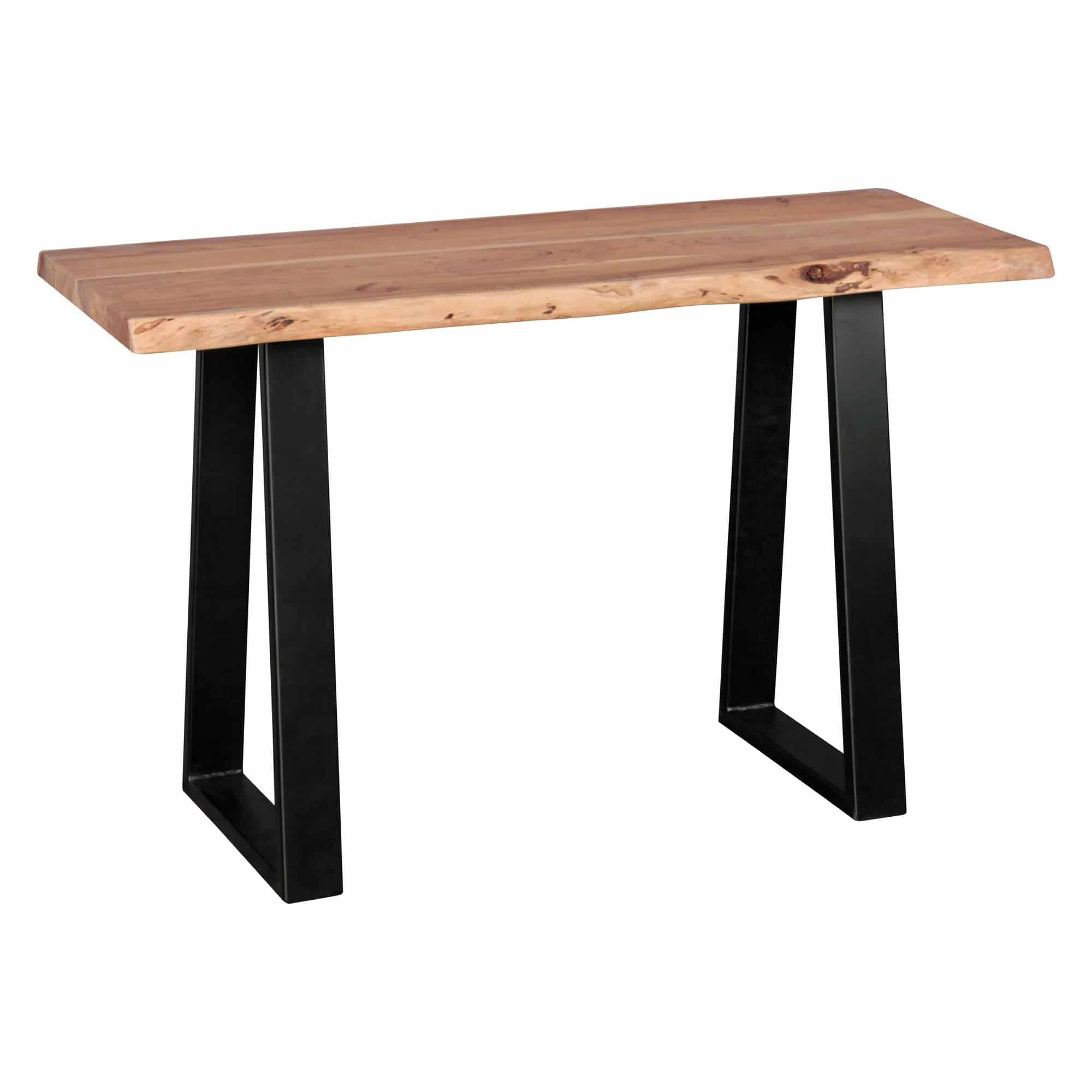 40890-WOHNLING-Konsolentisch-GAYA-Baumstamm-Massivholz-Konsole-Akazie-Sekretaer-120-x-45-cm-Baumkante-Schreibtisch-Landhaus-Schminktisch-Anrichte-Beistelltisch-Laptoptisch-Frisiert Konsolentisch GAYA Massivholz Akazie