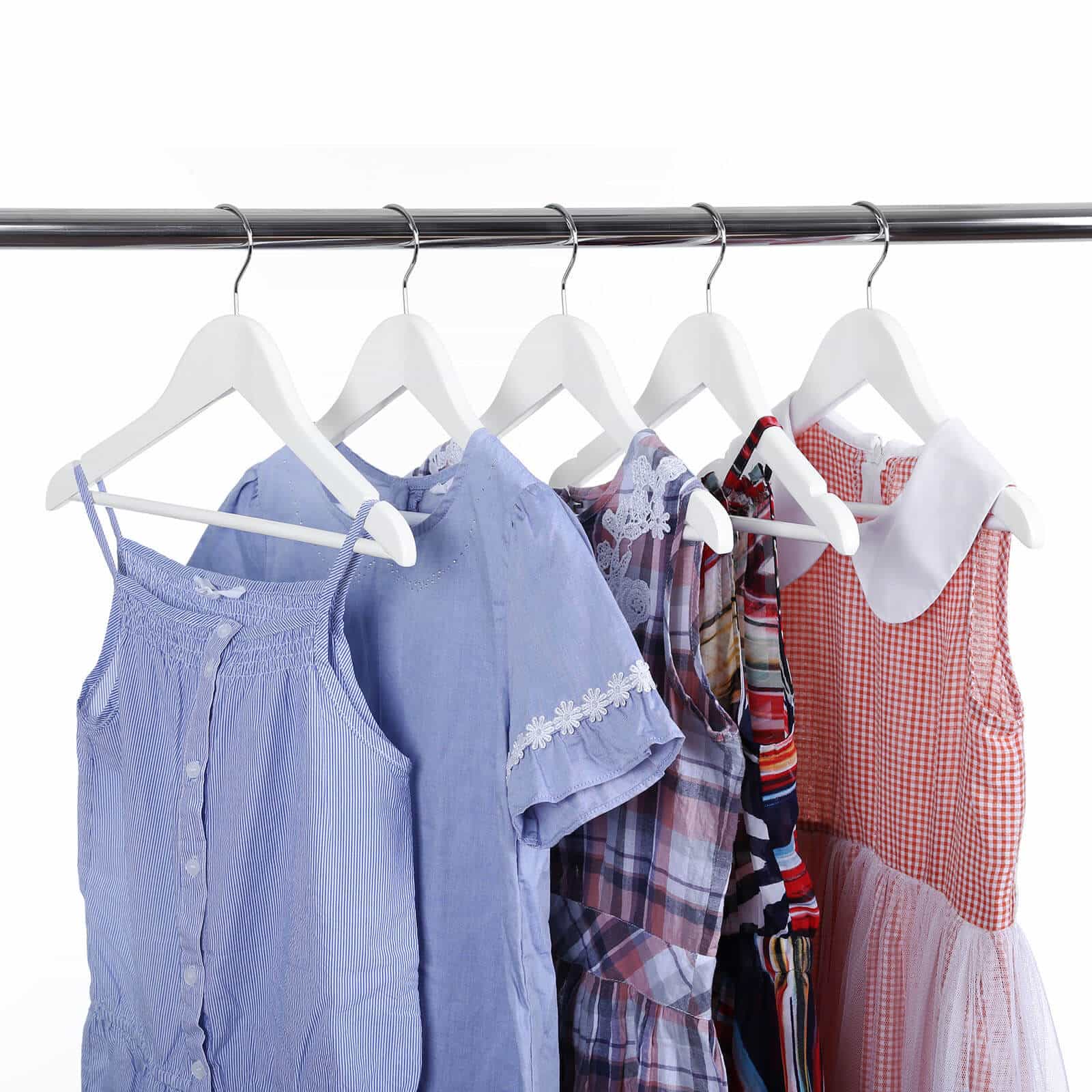 Kinderbügel Ahornholz 20 Stück Weiß-B34CRW06W-20 Kinderbügel Ahornholz 20 Stück Weiß-B34CRW06W-20