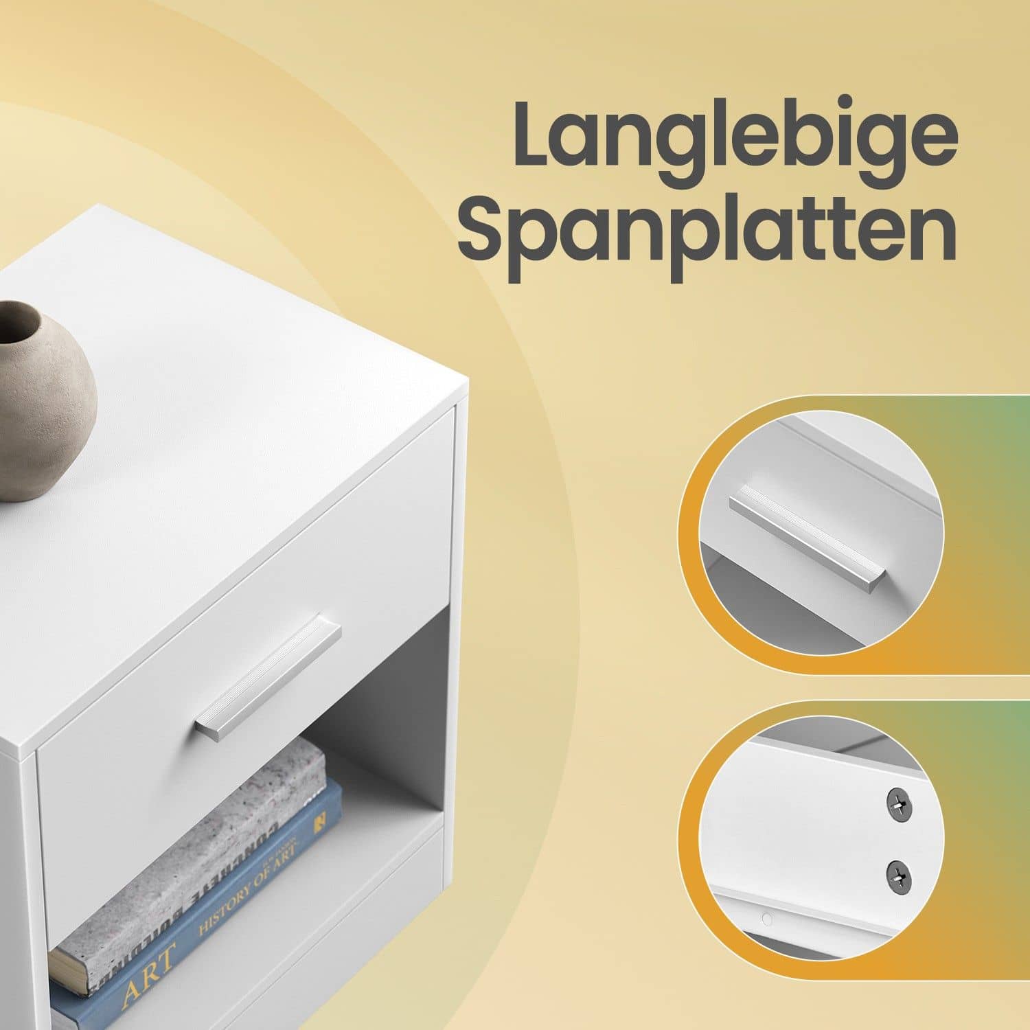 Nachttisch, 2er Set, Beistelltisch Nachttisch, 2er Set, Beistelltisch