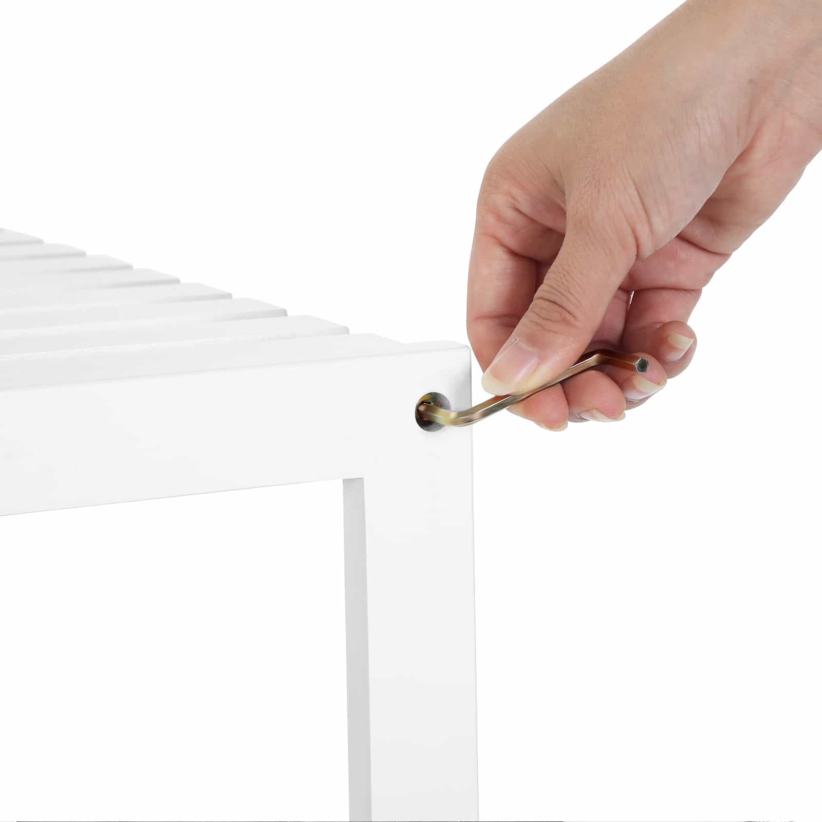 Badezimmerregal mit 5 Ebenen-BCB35WT Badezimmerregal mit 5 Ebenen-BCB35WT