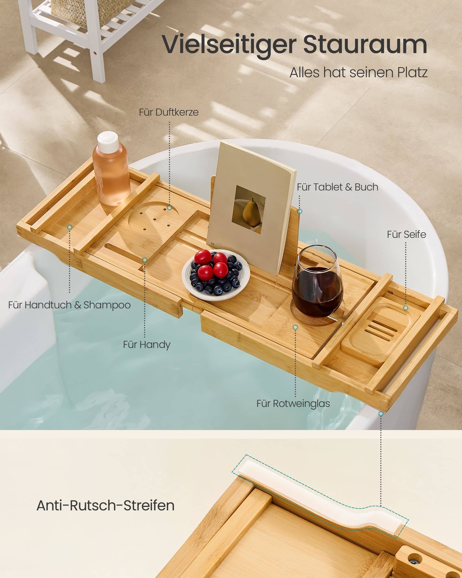 Duschregal höhenverstellbar mit 4 Ebenen tintenschwarz Duschregal höhenverstellbar mit 4 Ebenen tintenschwarz