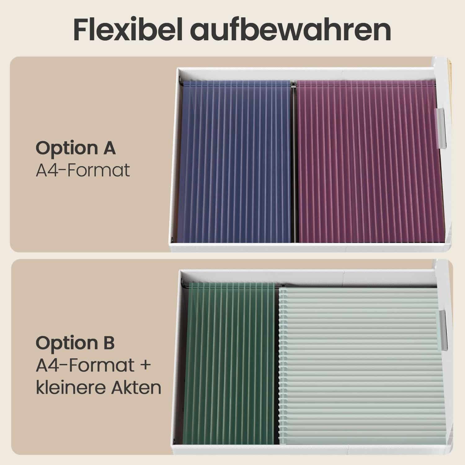 Computertisch mit 3 Ablagen und 2 Schubladen natureichenfarben-perlweiß