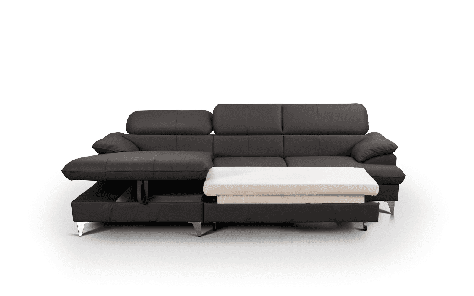 David Ecksofa Echtleder – Schlafsofa mit Bettkasten David Ecksofa Echtleder – Schlafsofa mit Bettkasten