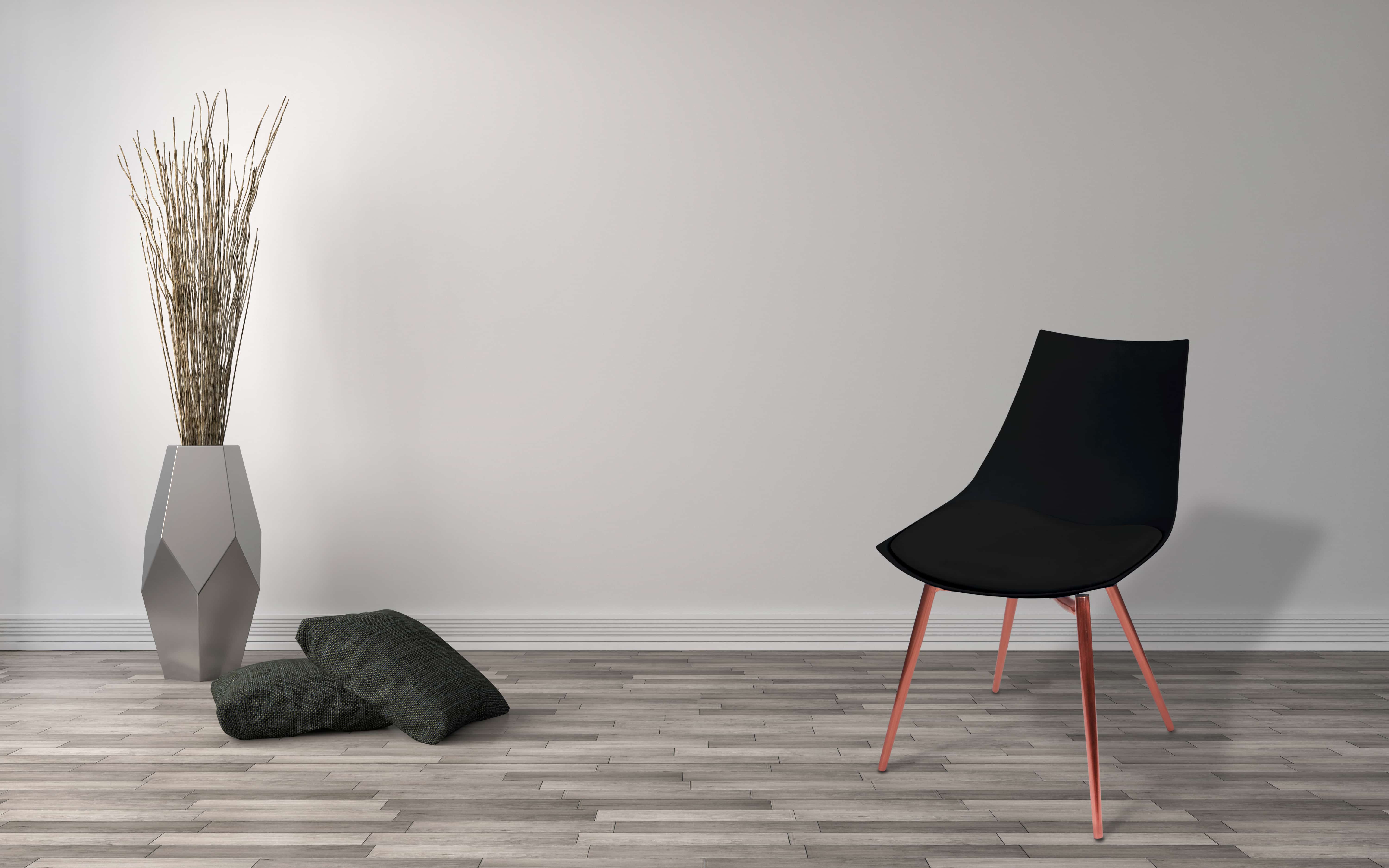 Stuhl Dakota 110 4er-Set Schwarz / Kupfer Stuhl Dakota 110 4er-Set Schwarz / Kupfer