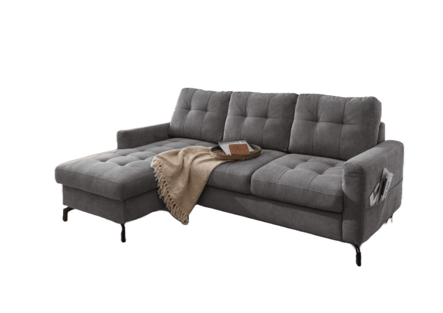 Benformato Sofa Treviso: Schlaffunktion, Bettkasten & Luxus-Mikrofaser Benformato Sofa Treviso: Schlaffunktion, Bettkasten & Luxus-Mikrofaser